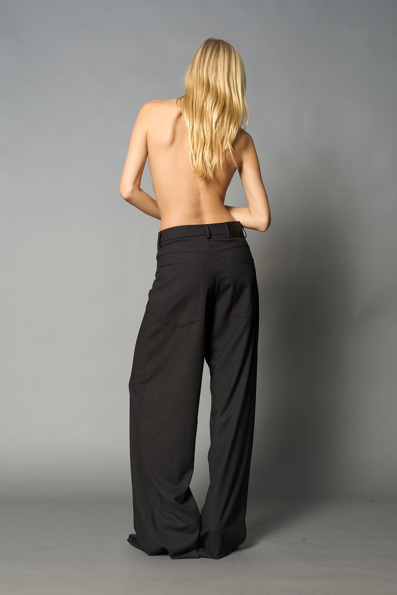NAMILIA Baggy Suit Trousers - Black, xs