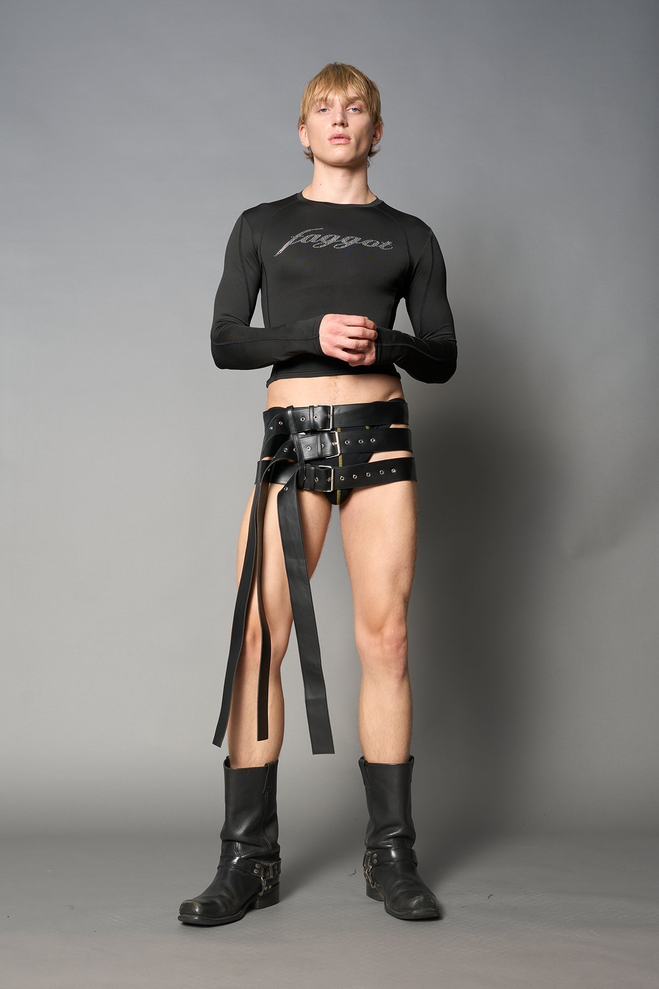 NAMILIA Belt Mini Skirt - XS, Black