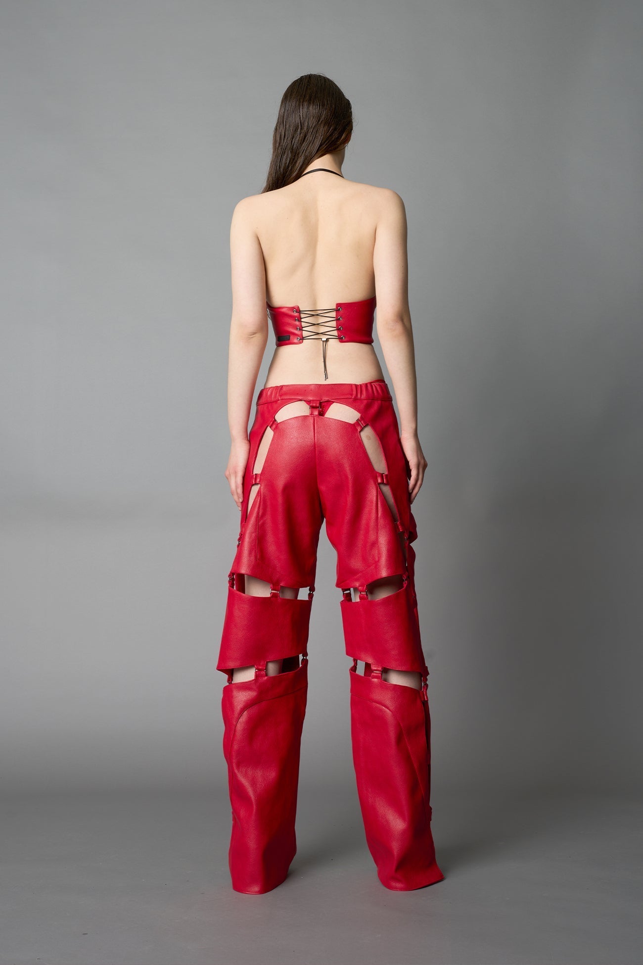 NAMILIA Biker Floating Pants - RED, xs