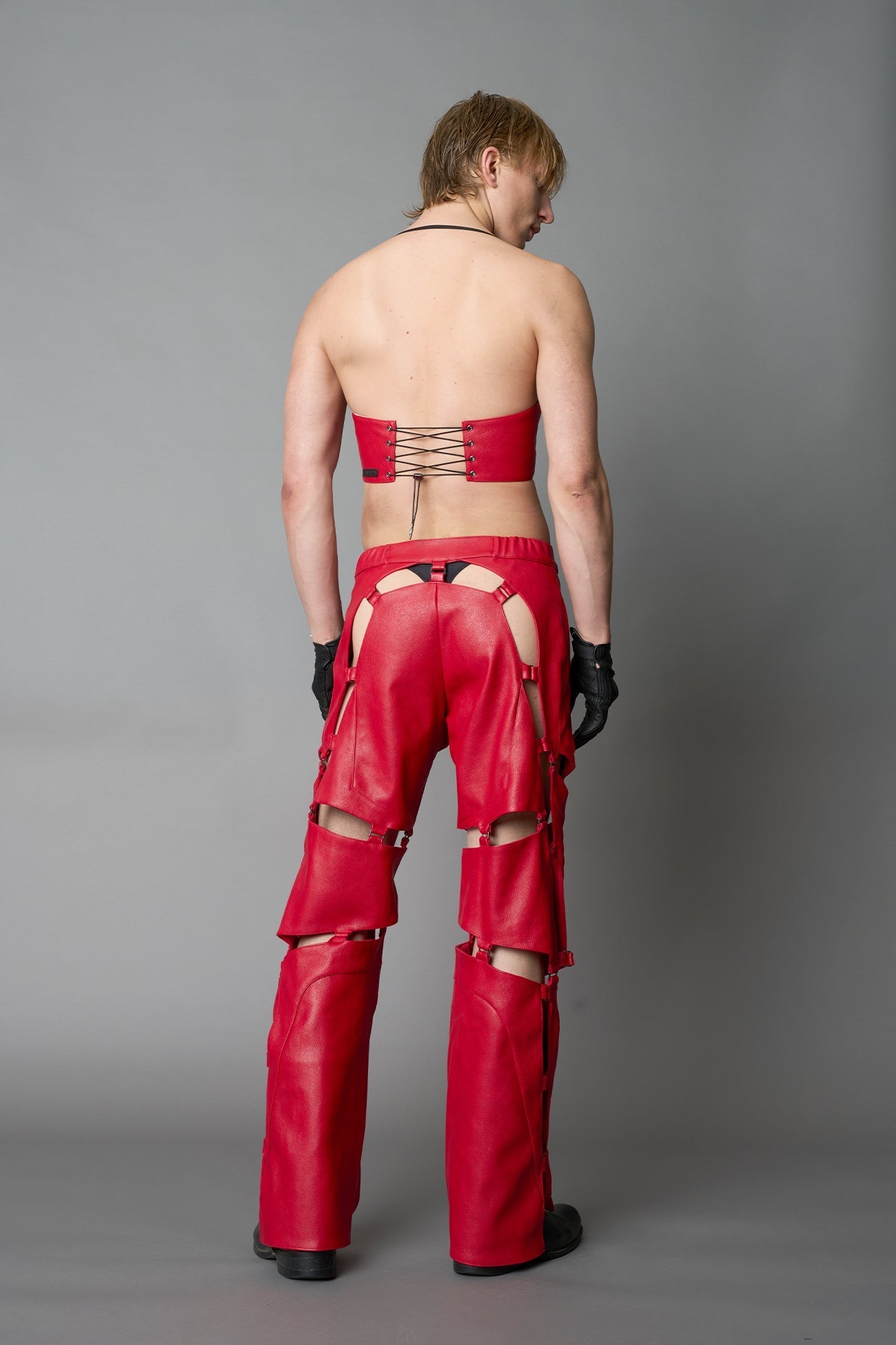 NAMILIA Biker Floating Pants - RED, xs