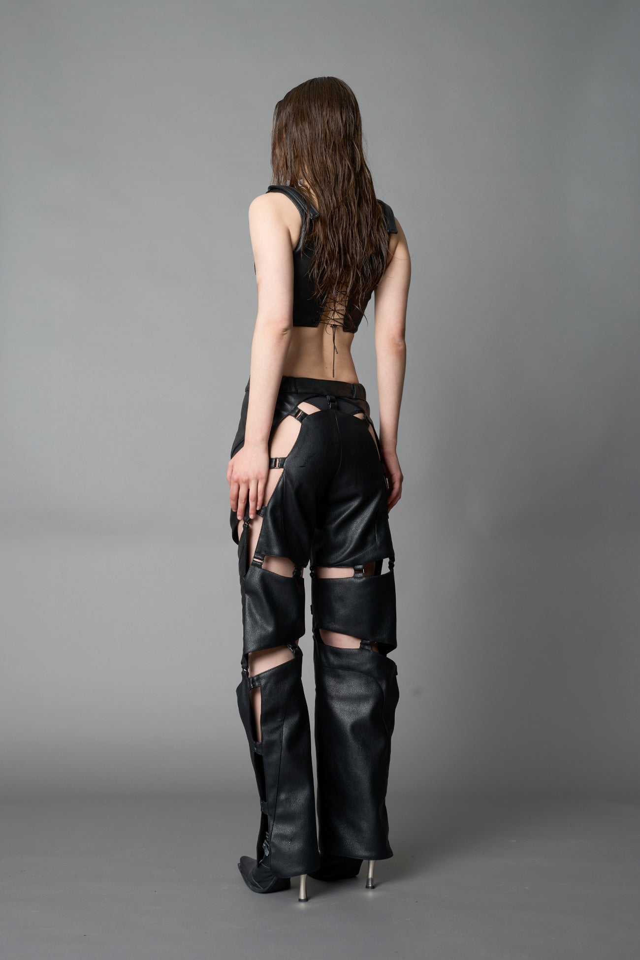 NAMILIA Biker Floating Pants - BLACK, xs