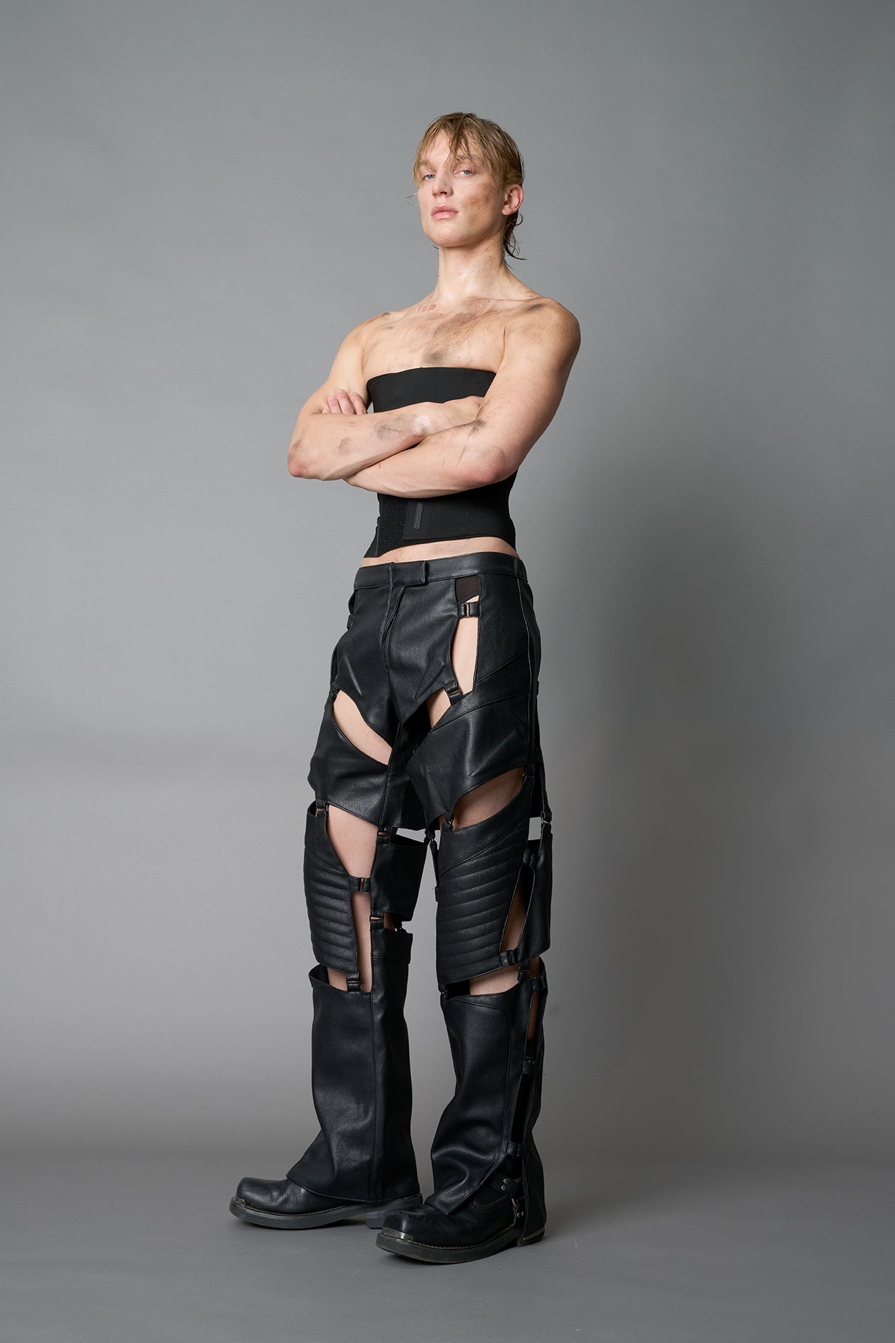 NAMILIA Biker Floating Pants - BLACK, xs