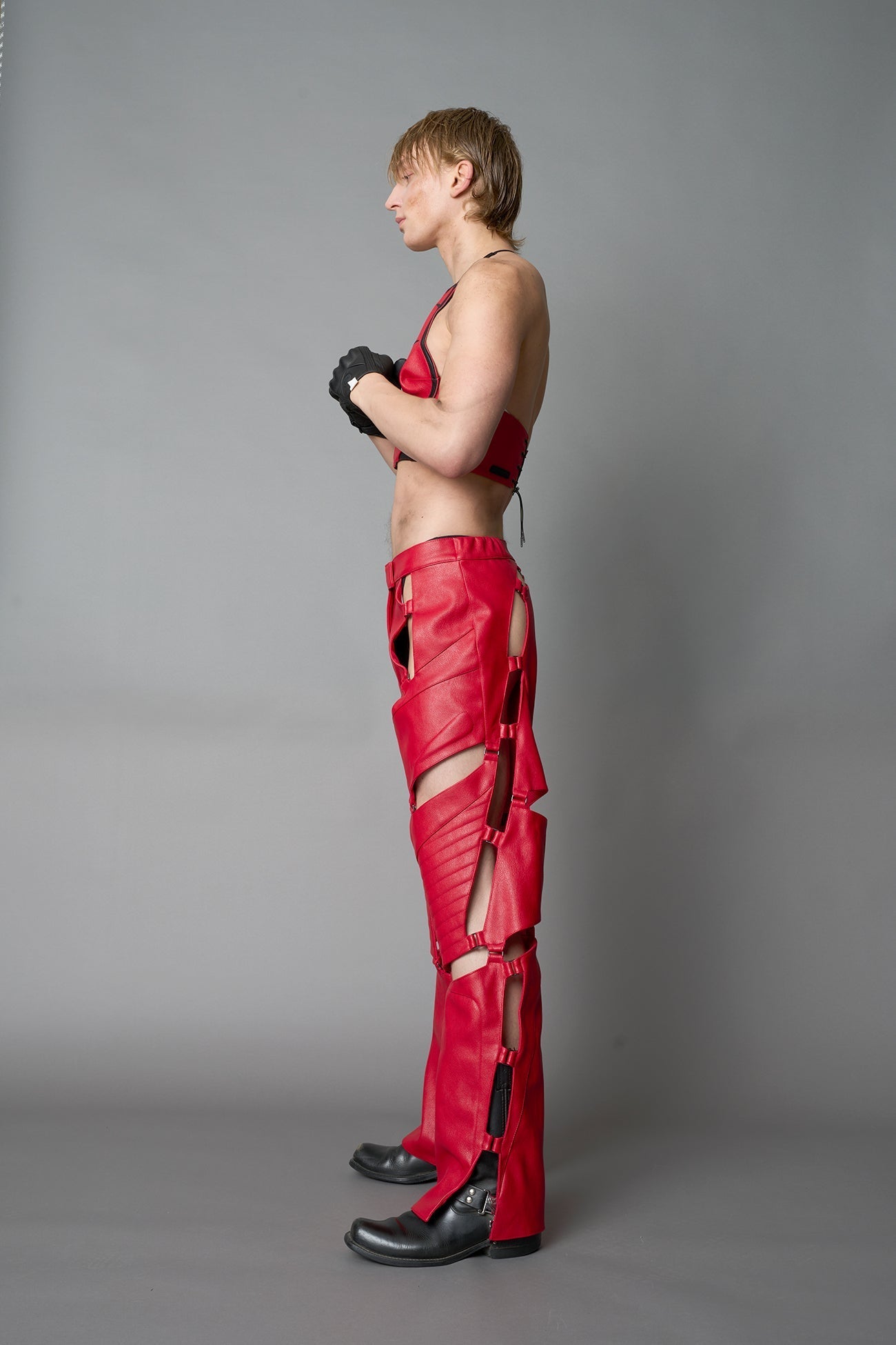 NAMILIA Biker Floating Pants - RED, xs