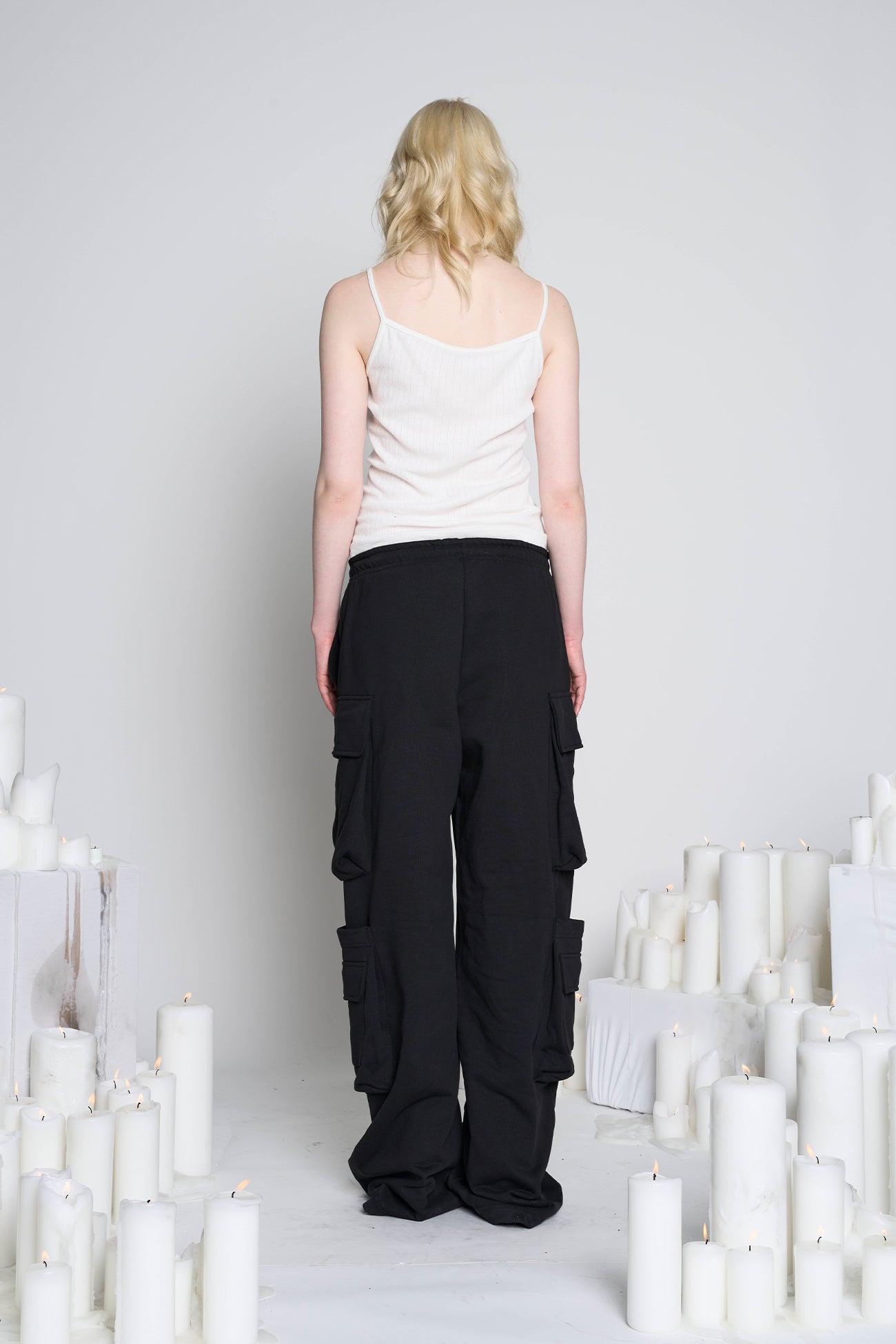 NAMILIA Cargo Sweatpants - Black, xs