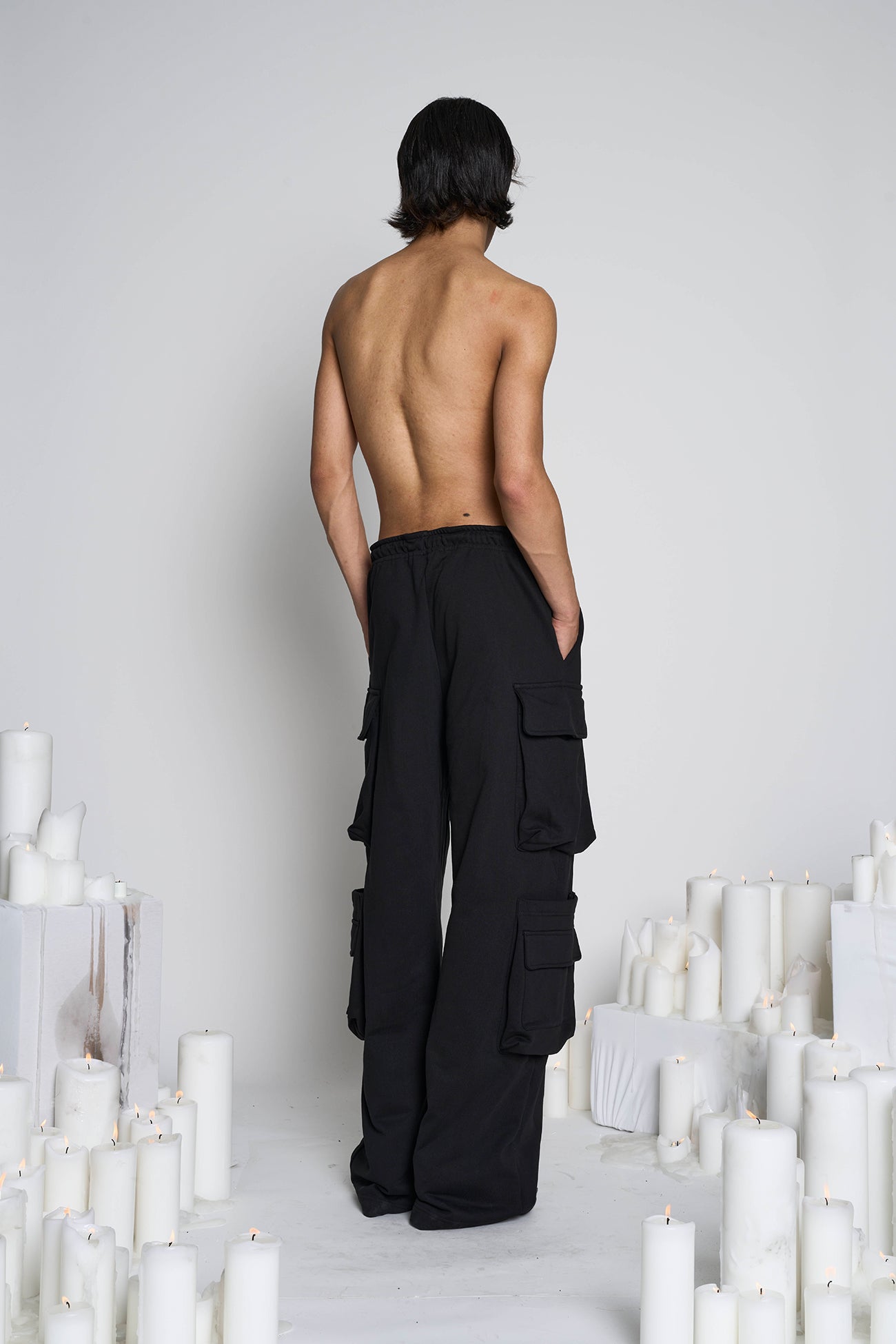 NAMILIA Cargo Sweatpants - Black, xs