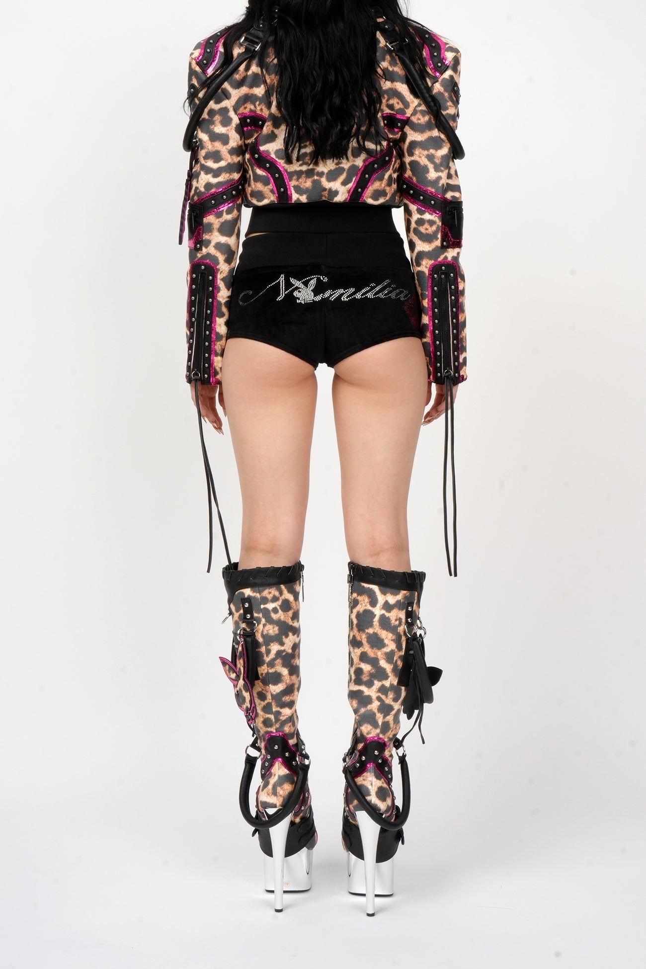NAMILIA Deconstructed Handbag Boot - LEOPARD, eu36