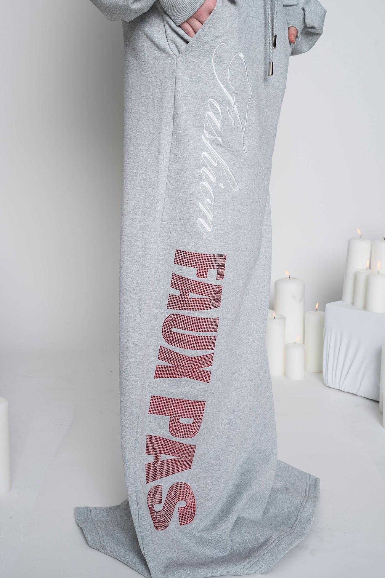 NAMILIA Faux Pas Long Sweat Skirt - Grey, xs