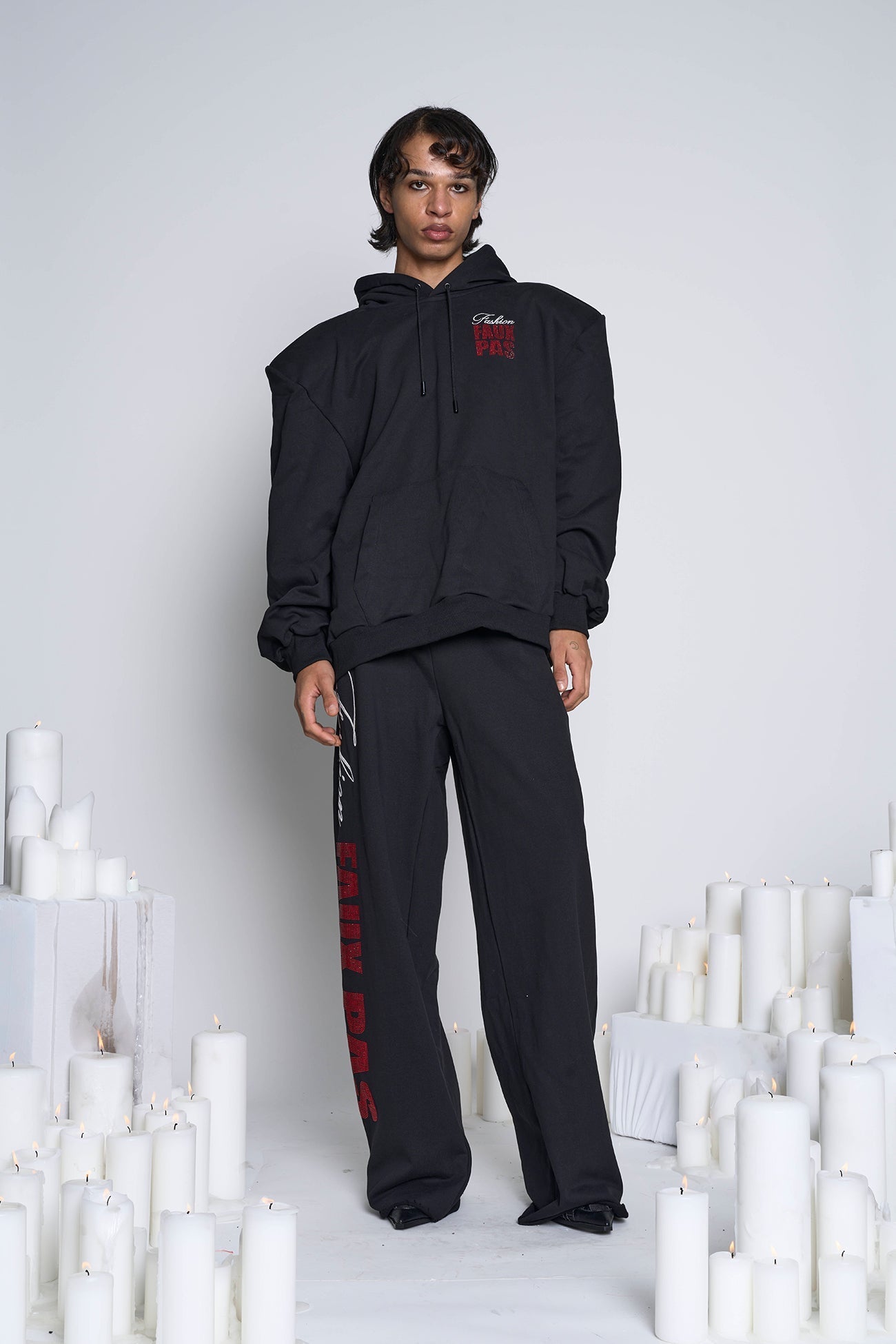 NAMILIA Faux Pas Sweatpants - Black, xs