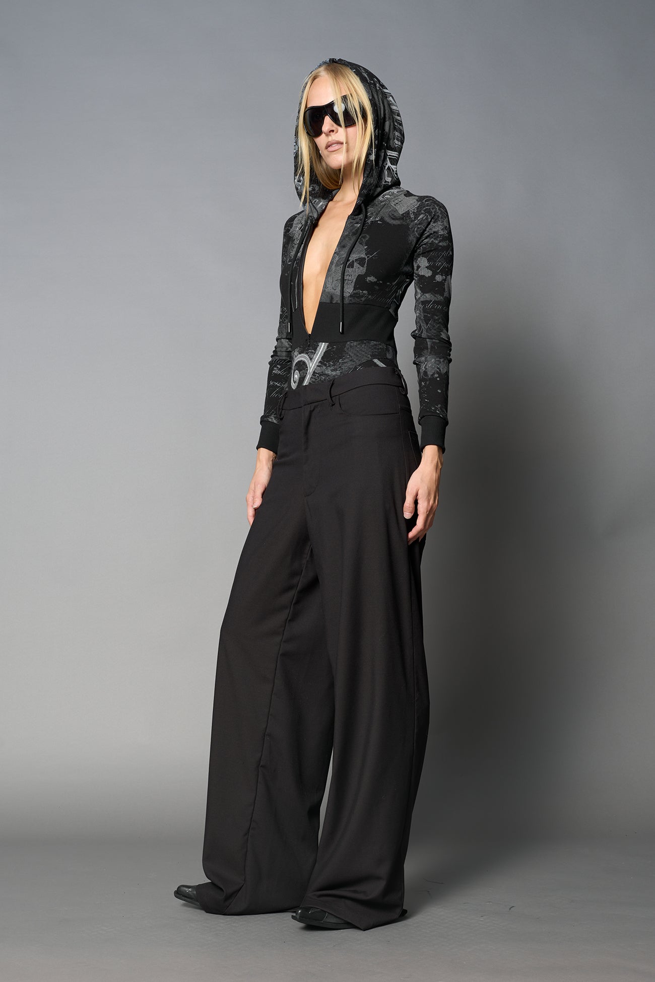 NAMILIA Glamour Body - BLACK-PRINT, xs