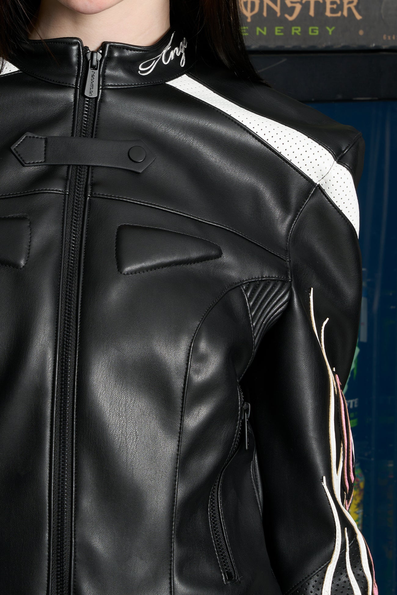 NAMILIA Hollywood Moto Jacket - BLACK, xs