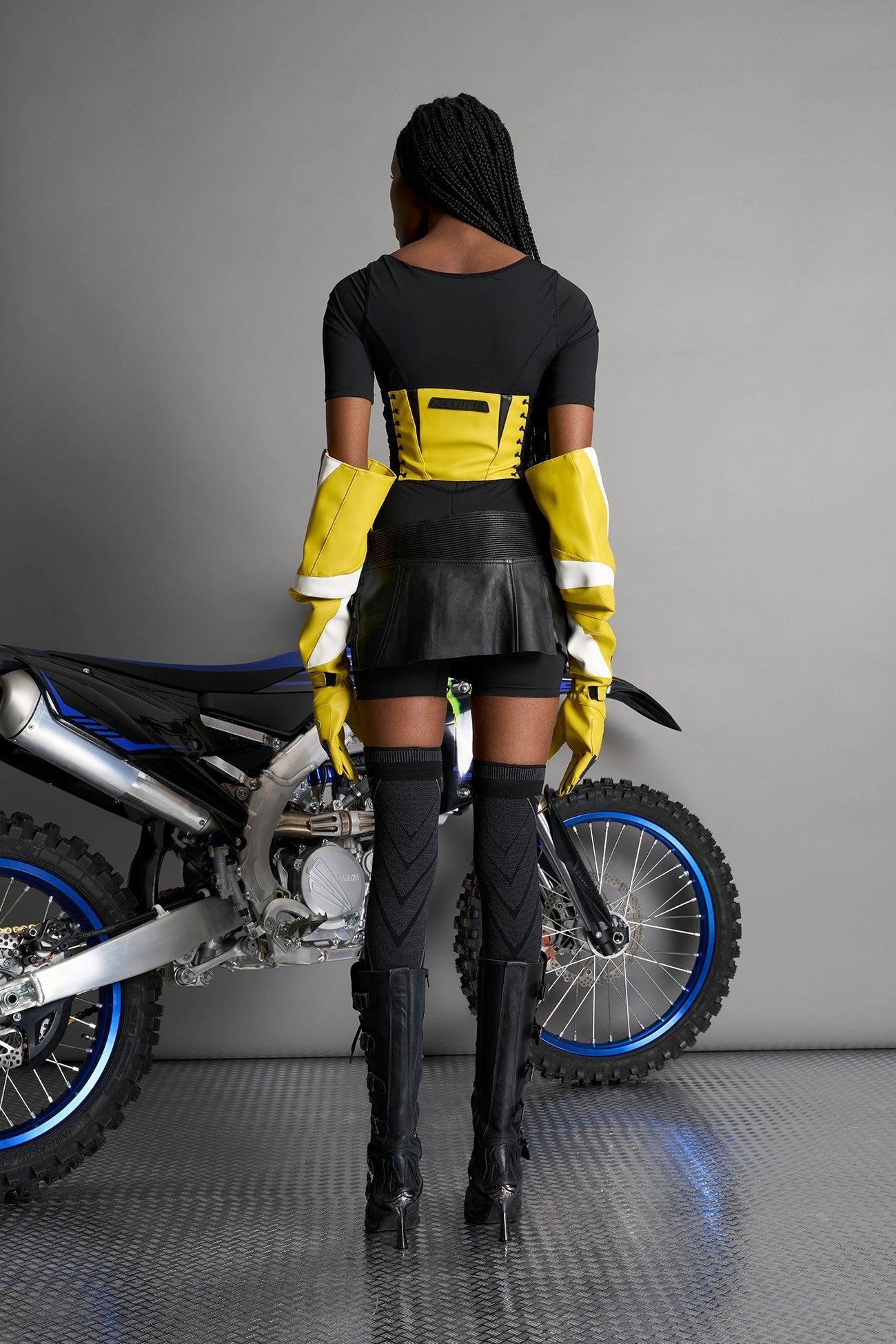 NAMILIA Moto Gloves - YELLOW, s