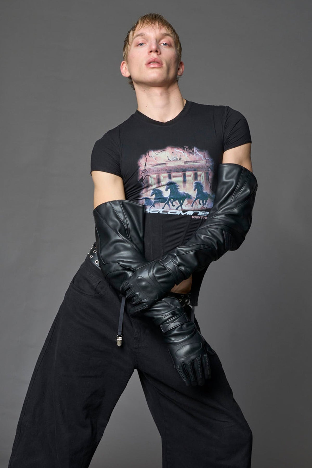 NAMILIA Moto Gloves - BLACK, s