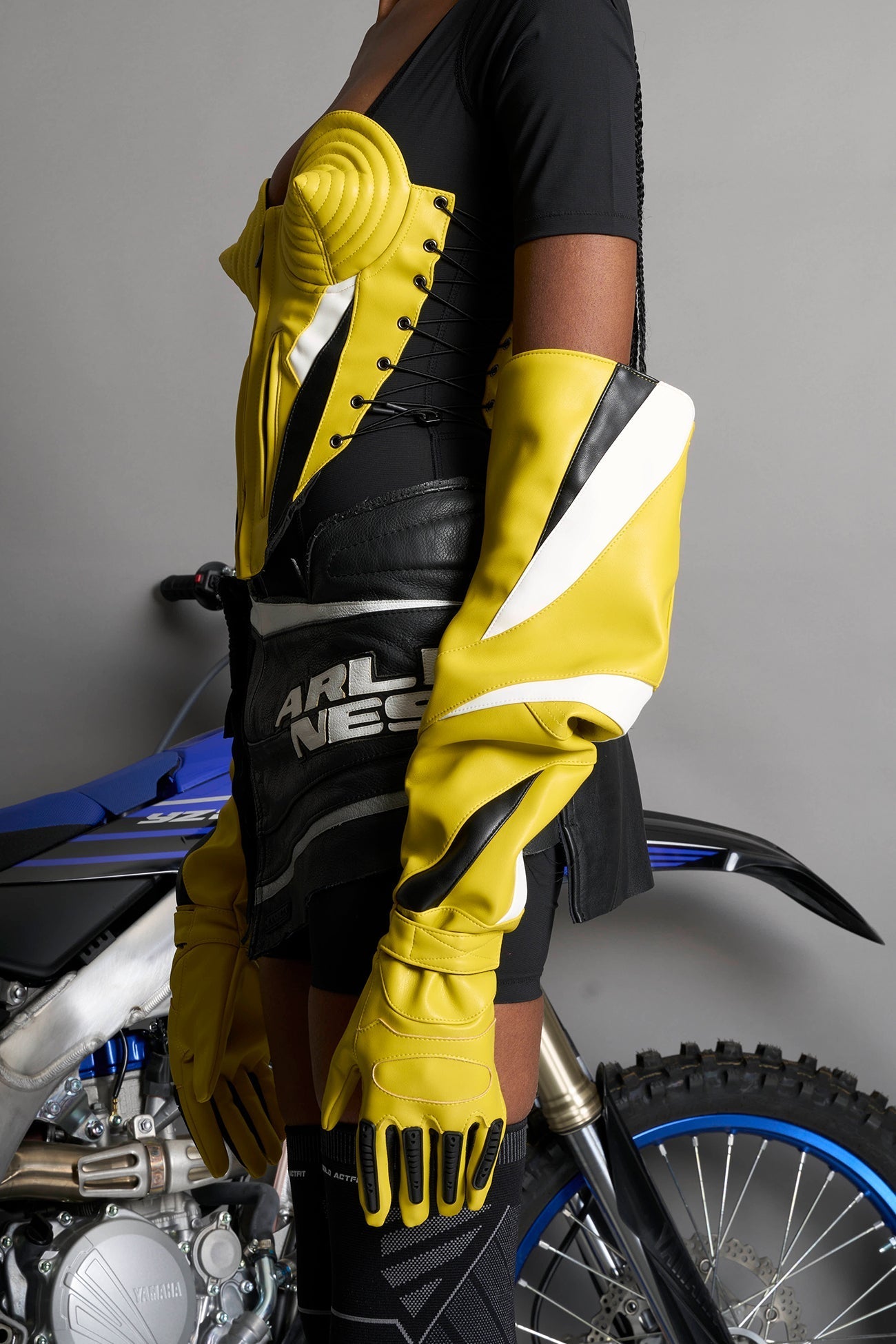 NAMILIA Moto Gloves - YELLOW, s