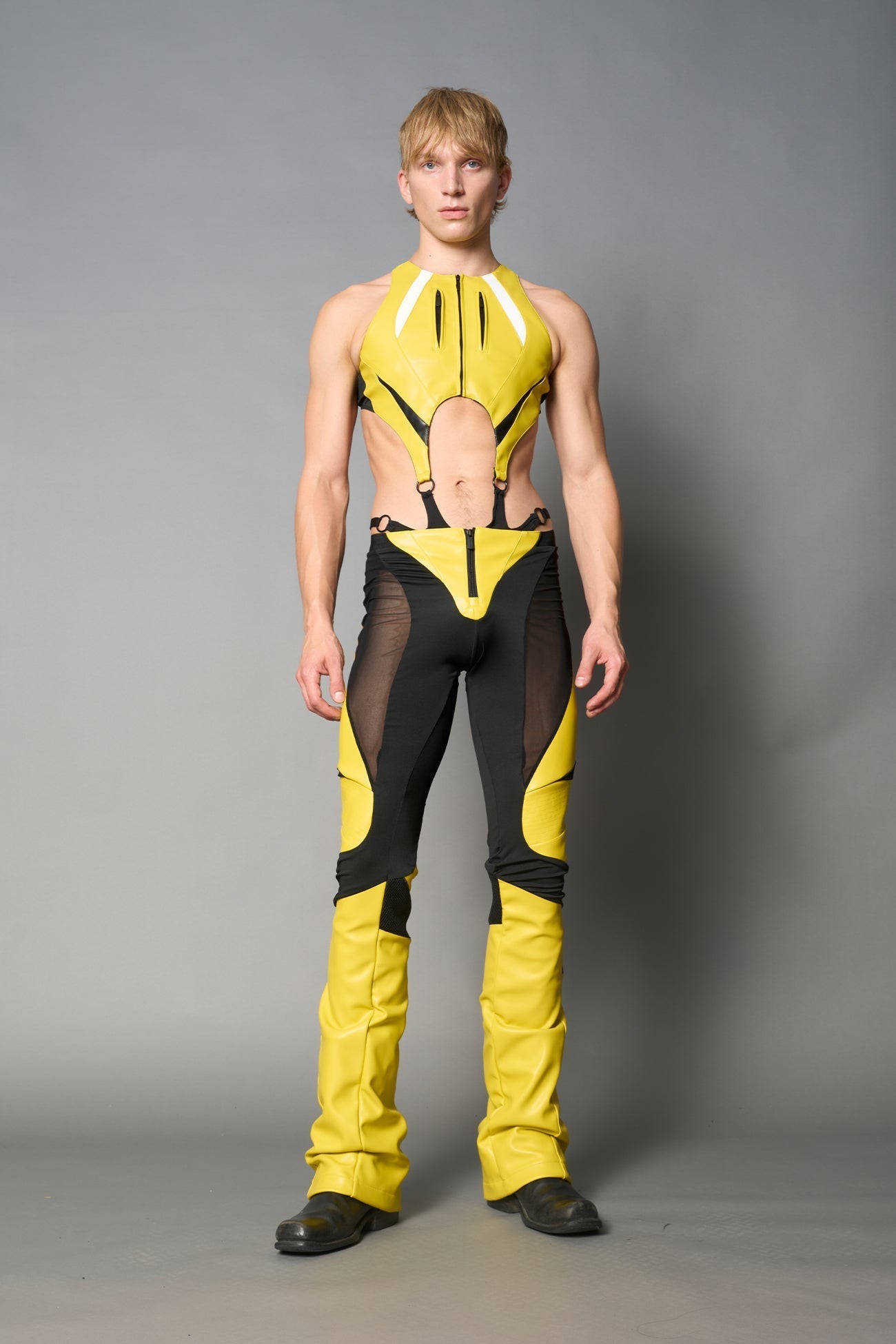 NAMILIA moto mesh pants - XS, yellow