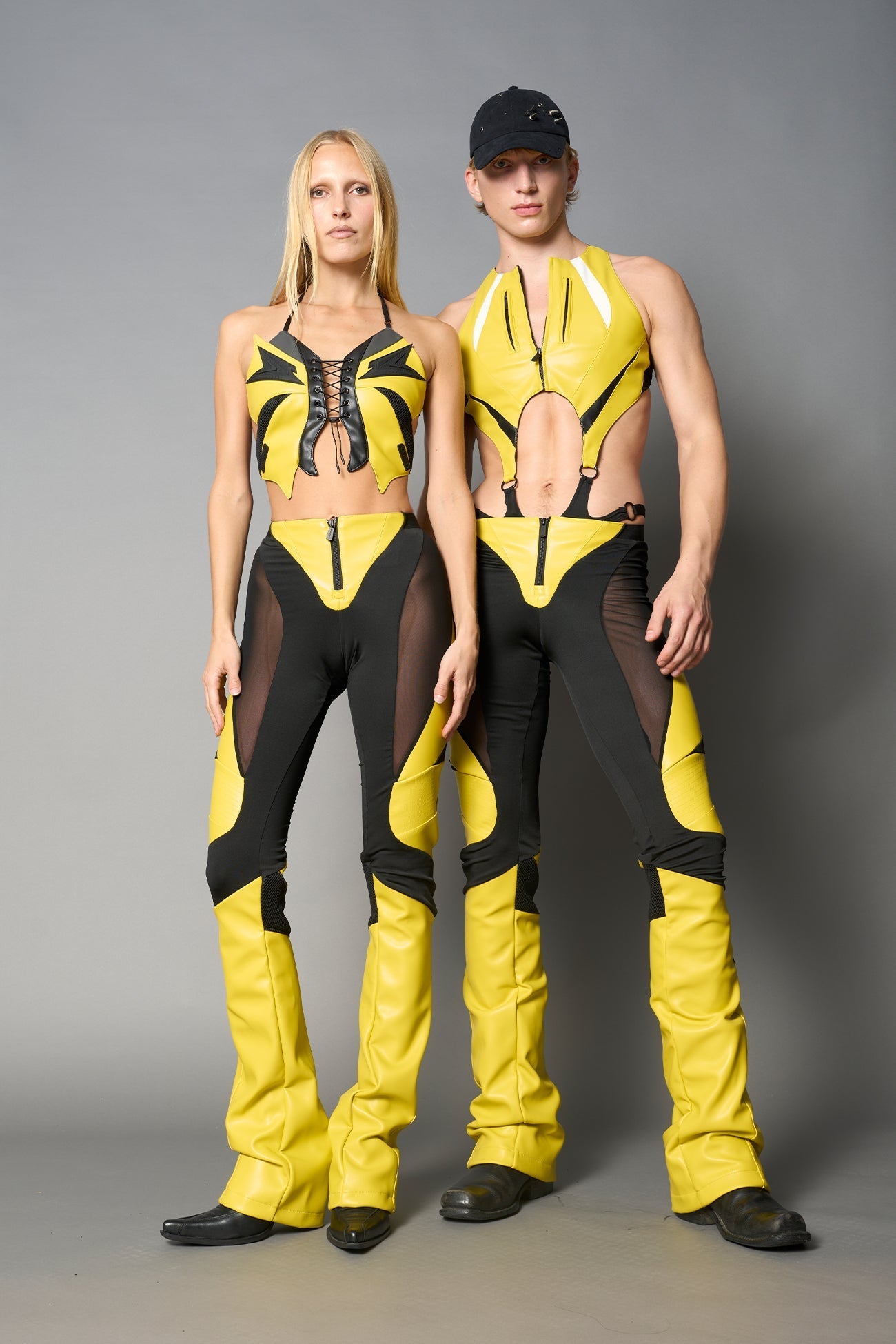 NAMILIA moto mesh pants - XS, yellow