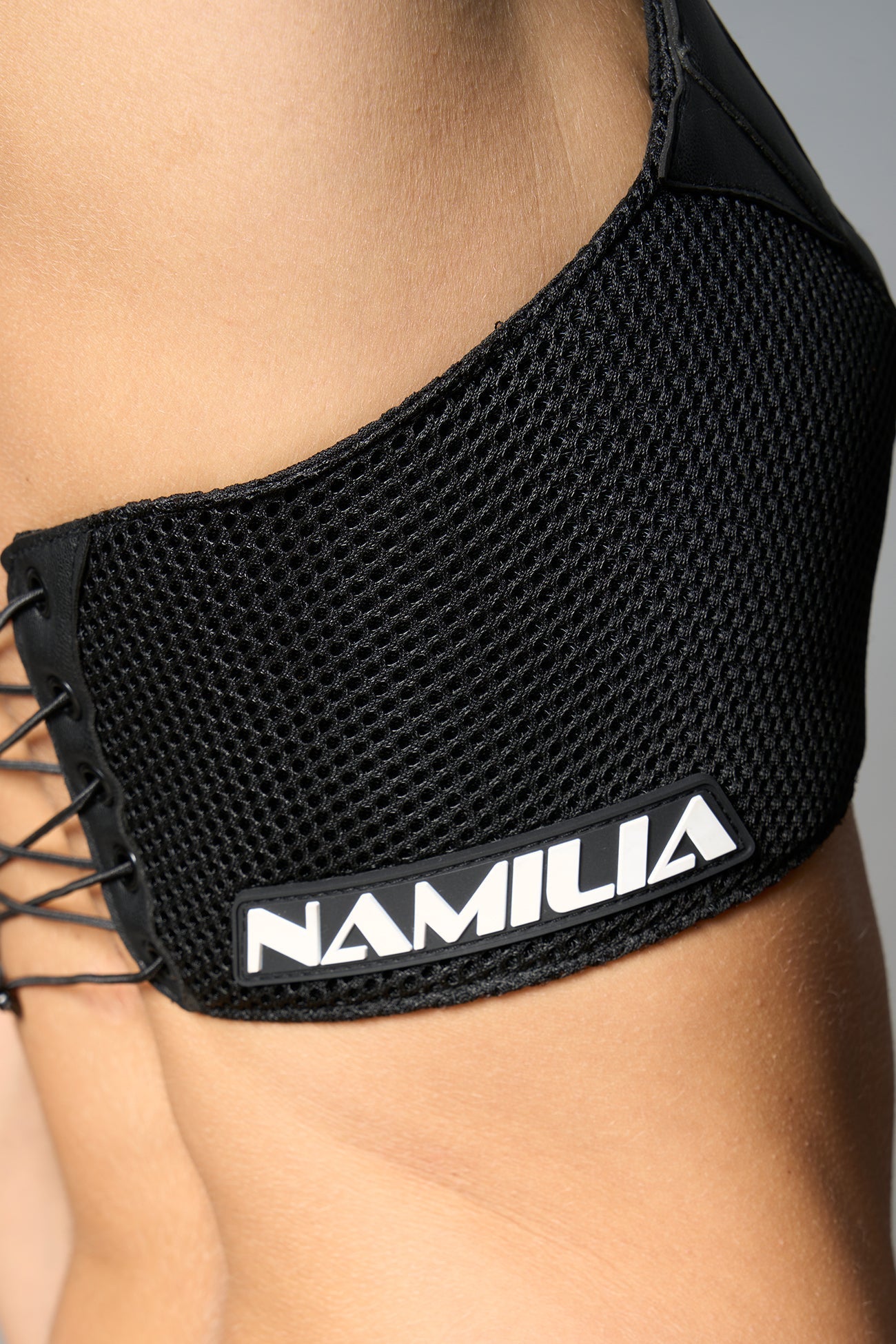 NAMILIA Moto Neckholder Top - WHITE, xs
