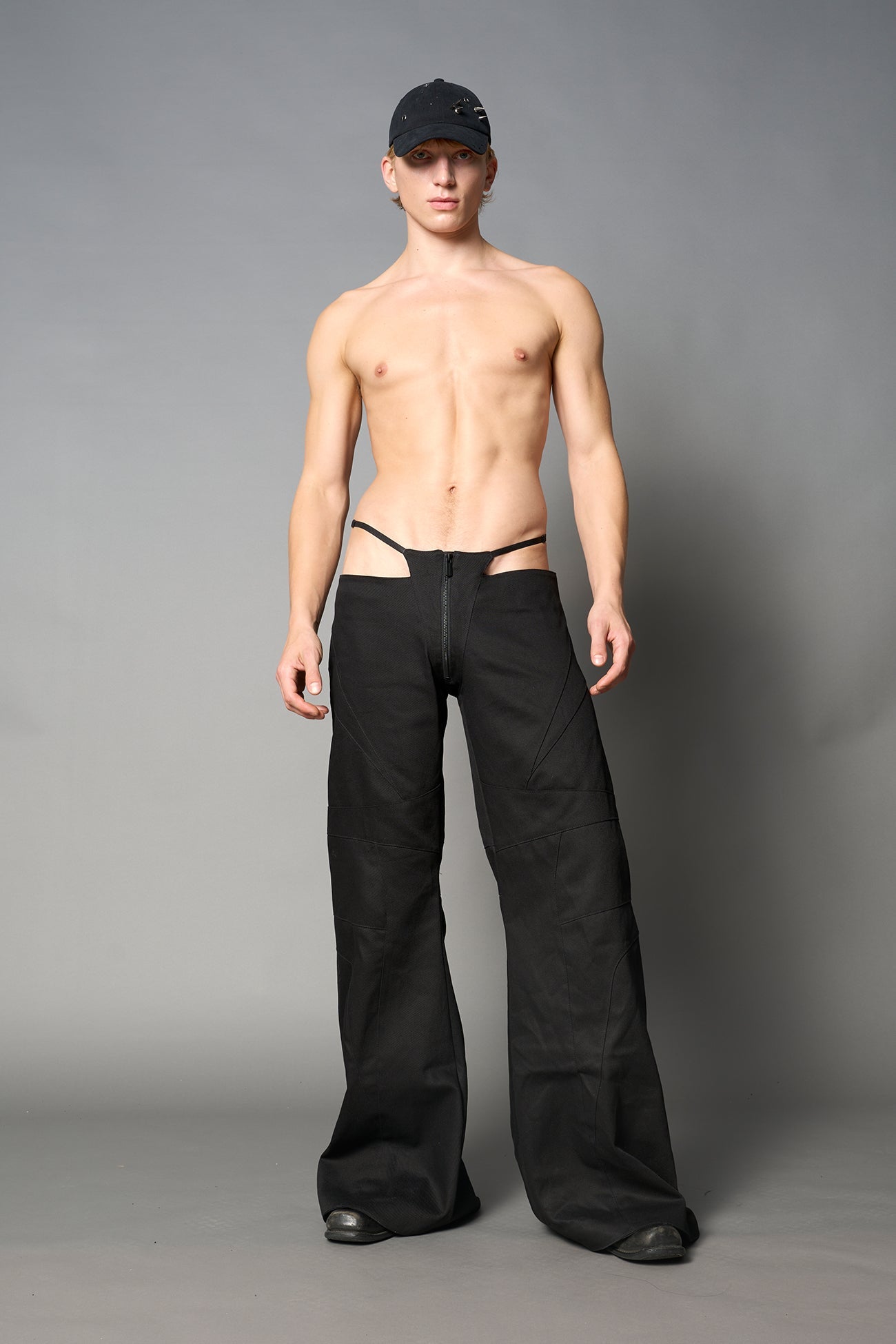 NAMILIA Moto Thong Pants - BLACK, xs