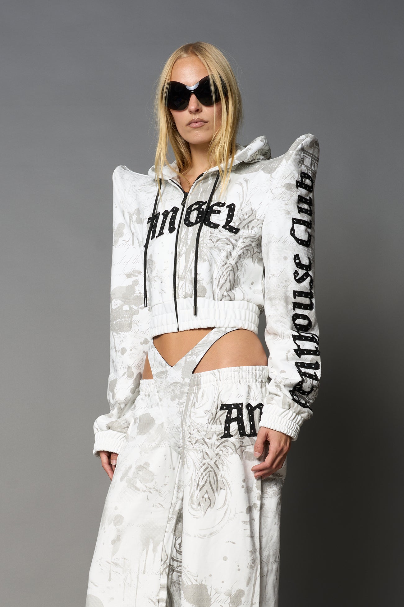 NAMILIA Penthouse Zip Jacket - WHITE-PRINT, xs