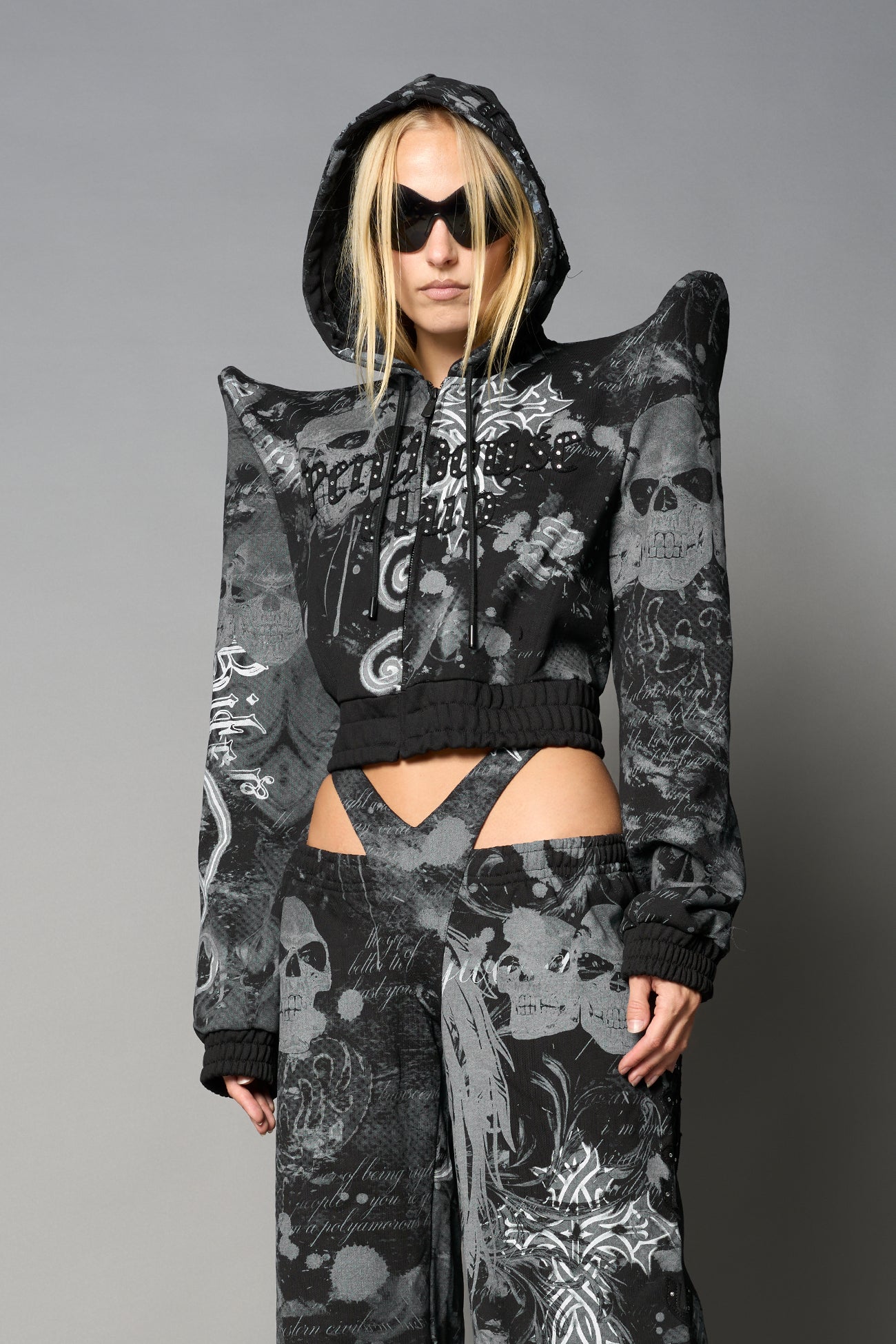 NAMILIA Penthouse Zip Jacket - BLACK-PRINT, xs