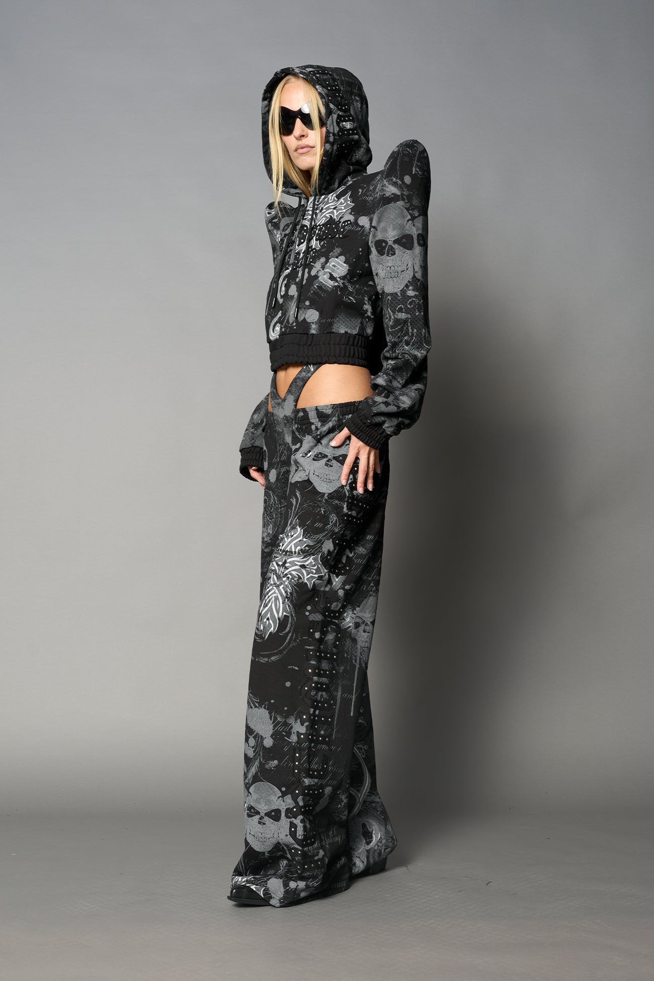 NAMILIA Penthouse Zip Jacket - BLACK-PRINT, xs
