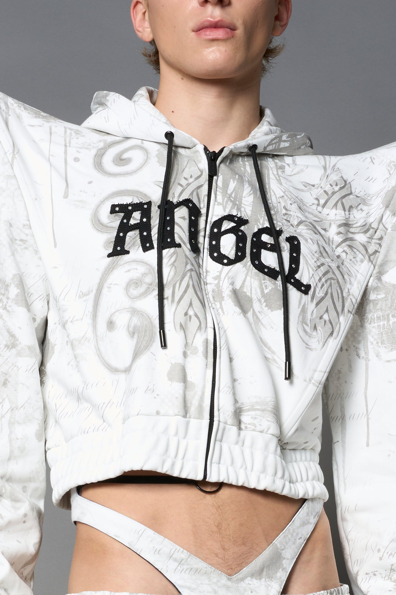 NAMILIA Penthouse Zip Jacket - WHITE-PRINT, xs