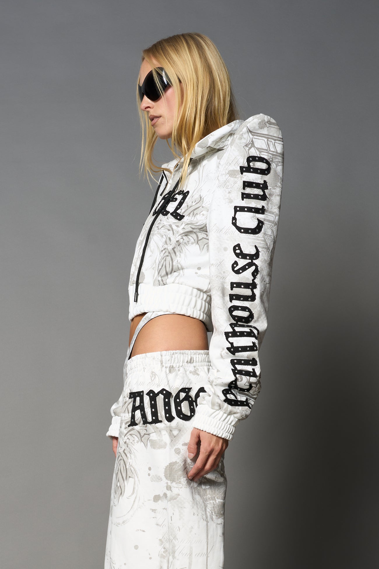 NAMILIA Penthouse Zip Jacket - WHITE-PRINT, xs