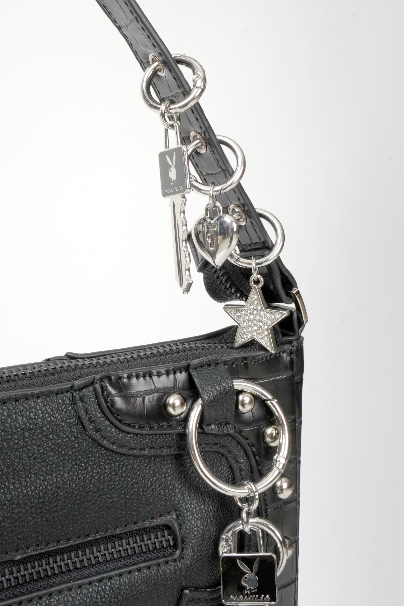 NAMILIA Playboy Charms Mini Bag - BLACK, onesize