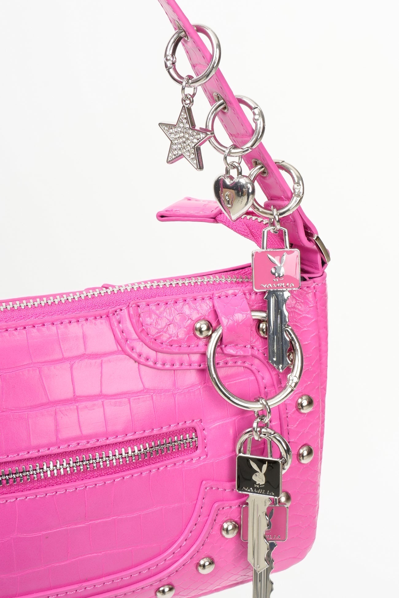 NAMILIA Playboy Charms Mini Bag - PINK, onesize