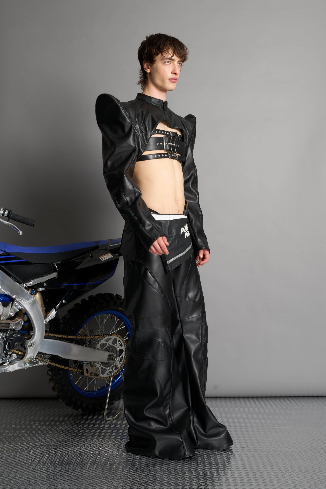 NAMILIA Spike Moto Bolero Jacket - BLACK, xs