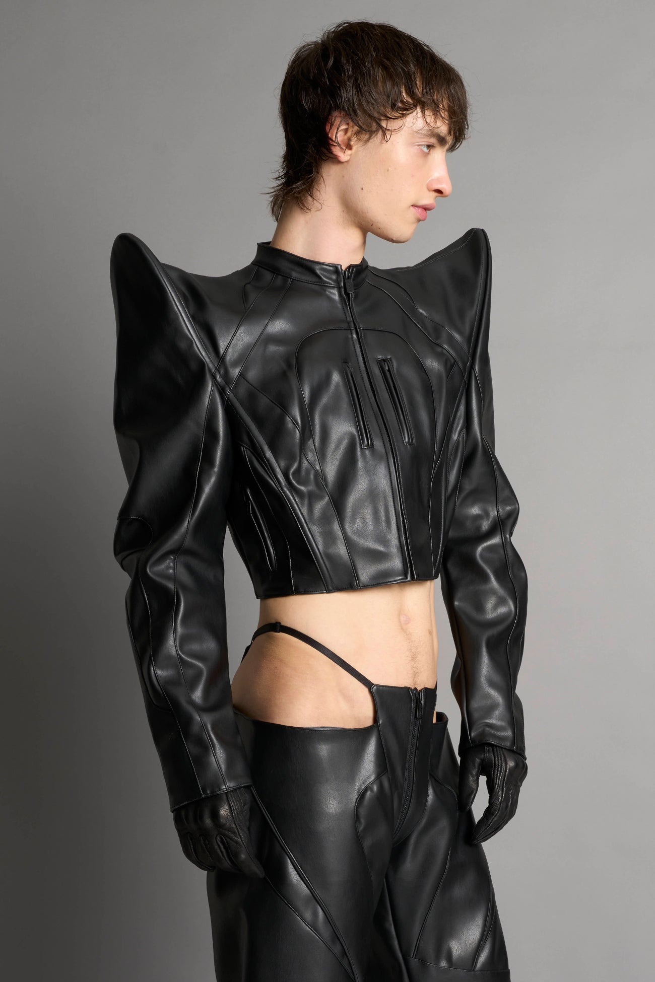 NAMILIA Spike Moto Jacket - BLACK, xs