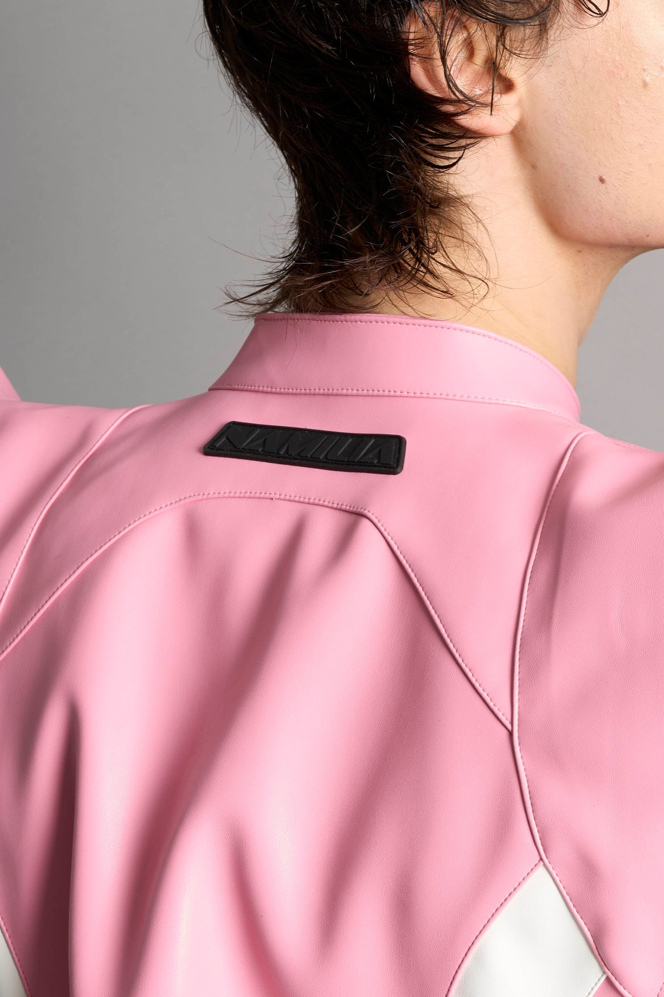 NAMILIA Spike Moto Jacket - PINK, xs