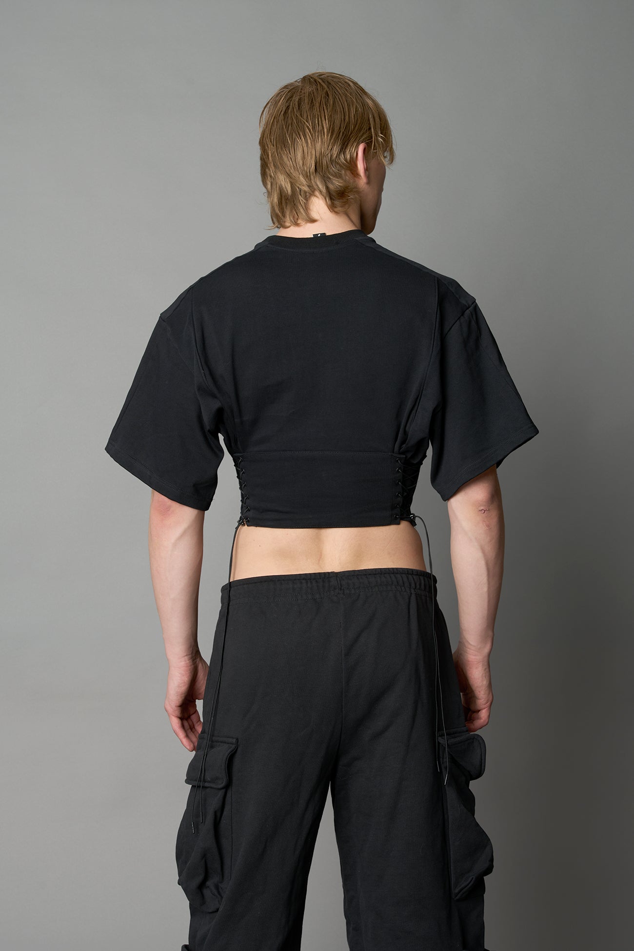 NAMILIA Team Player Corset T-Shirt - BLACK , xs