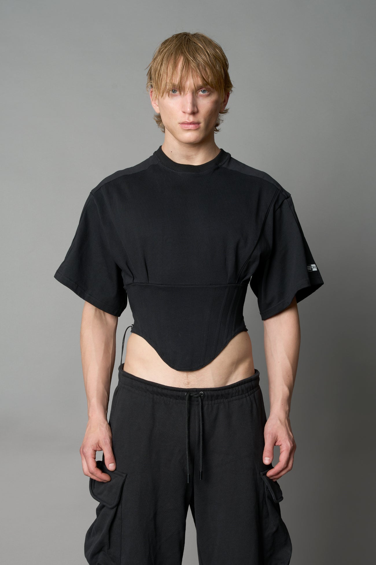 NAMILIA Team Player Corset T-Shirt - BLACK , xs