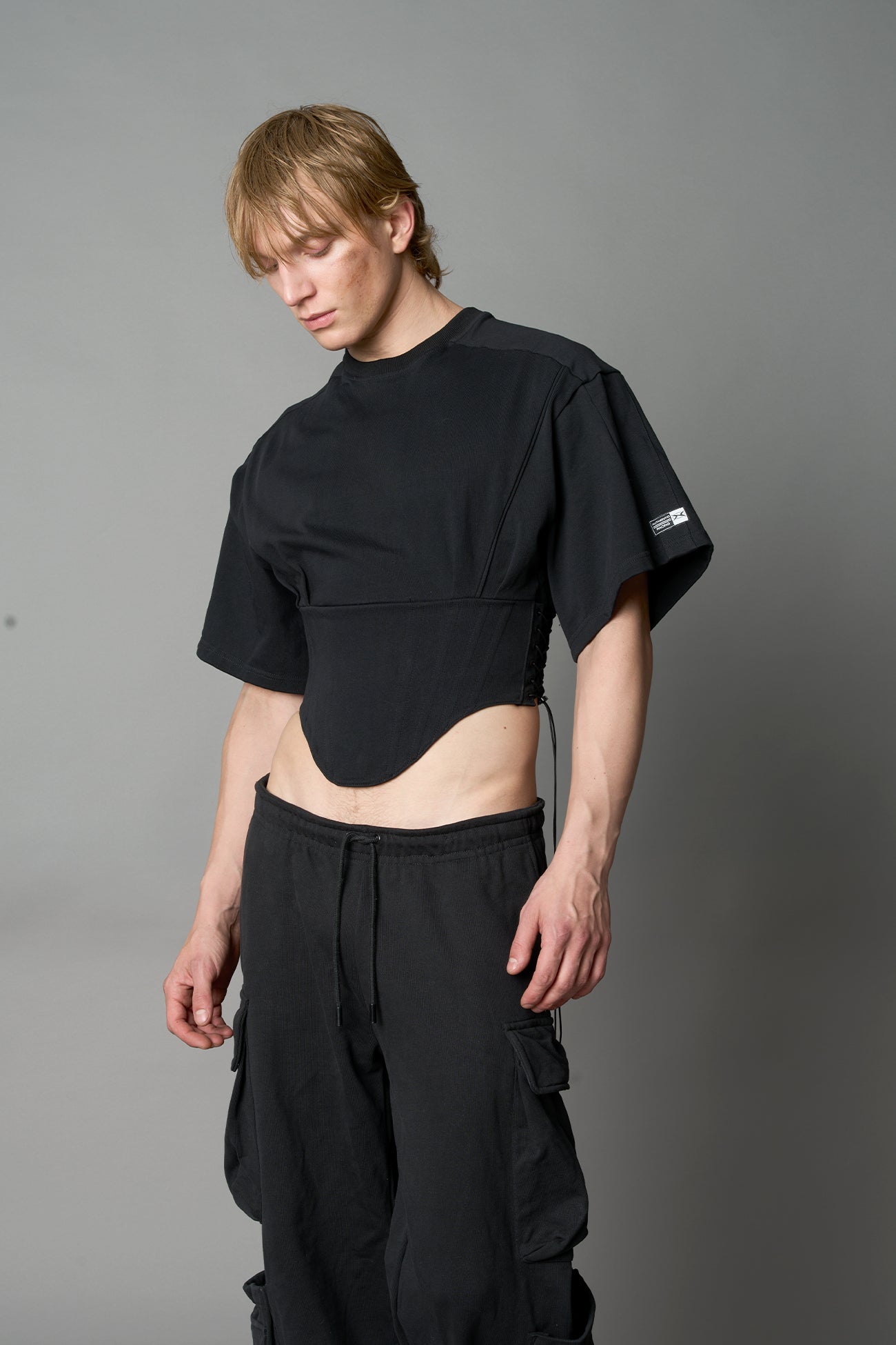 NAMILIA Team Player Corset T-Shirt - BLACK , xs