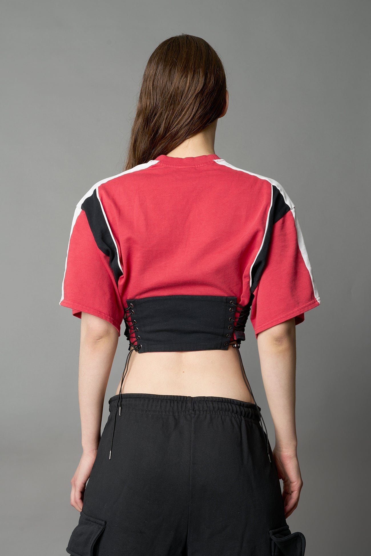 NAMILIA Team Player Corset T-Shirt - RED, xs