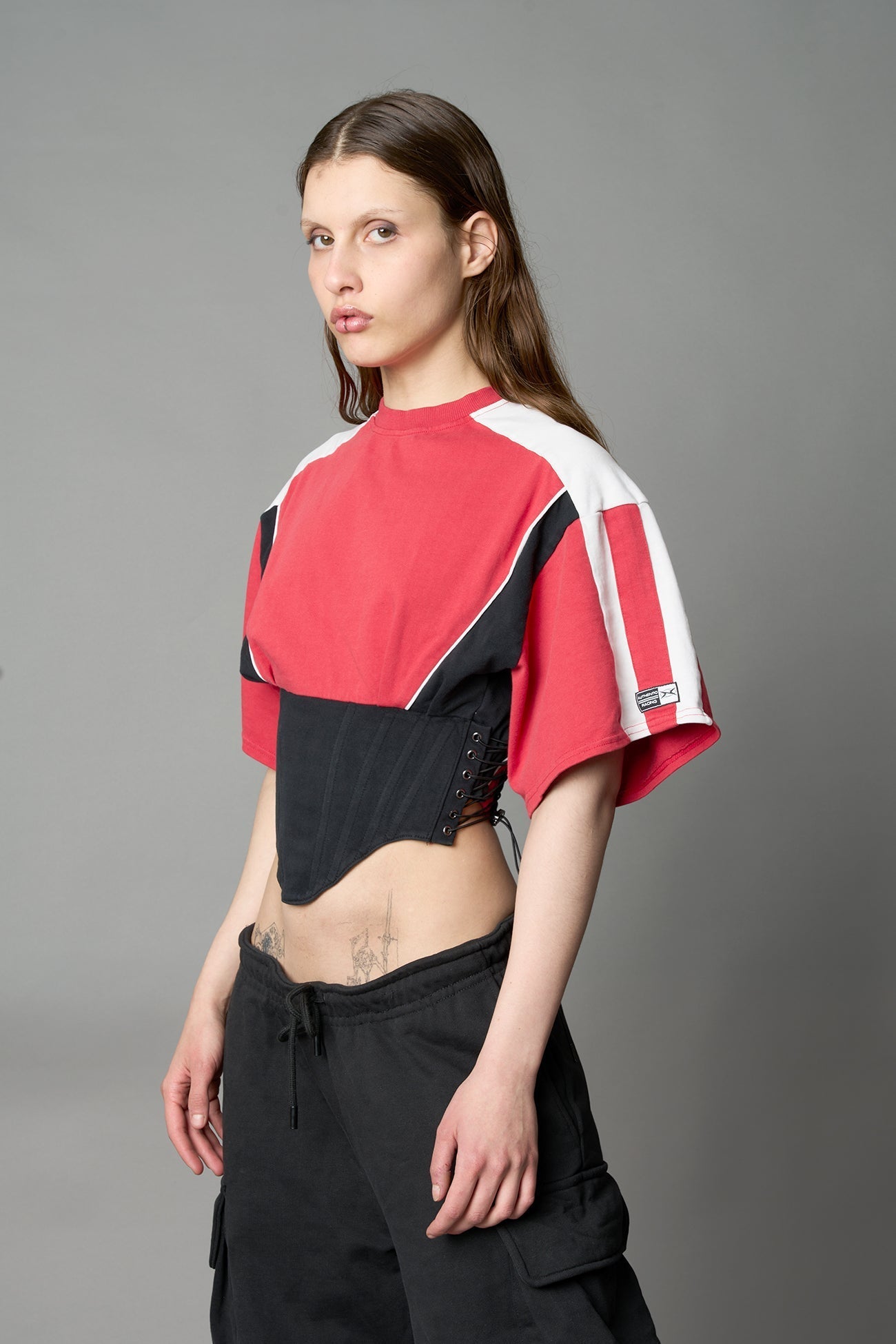 NAMILIA Team Player Corset T-Shirt - RED, xs