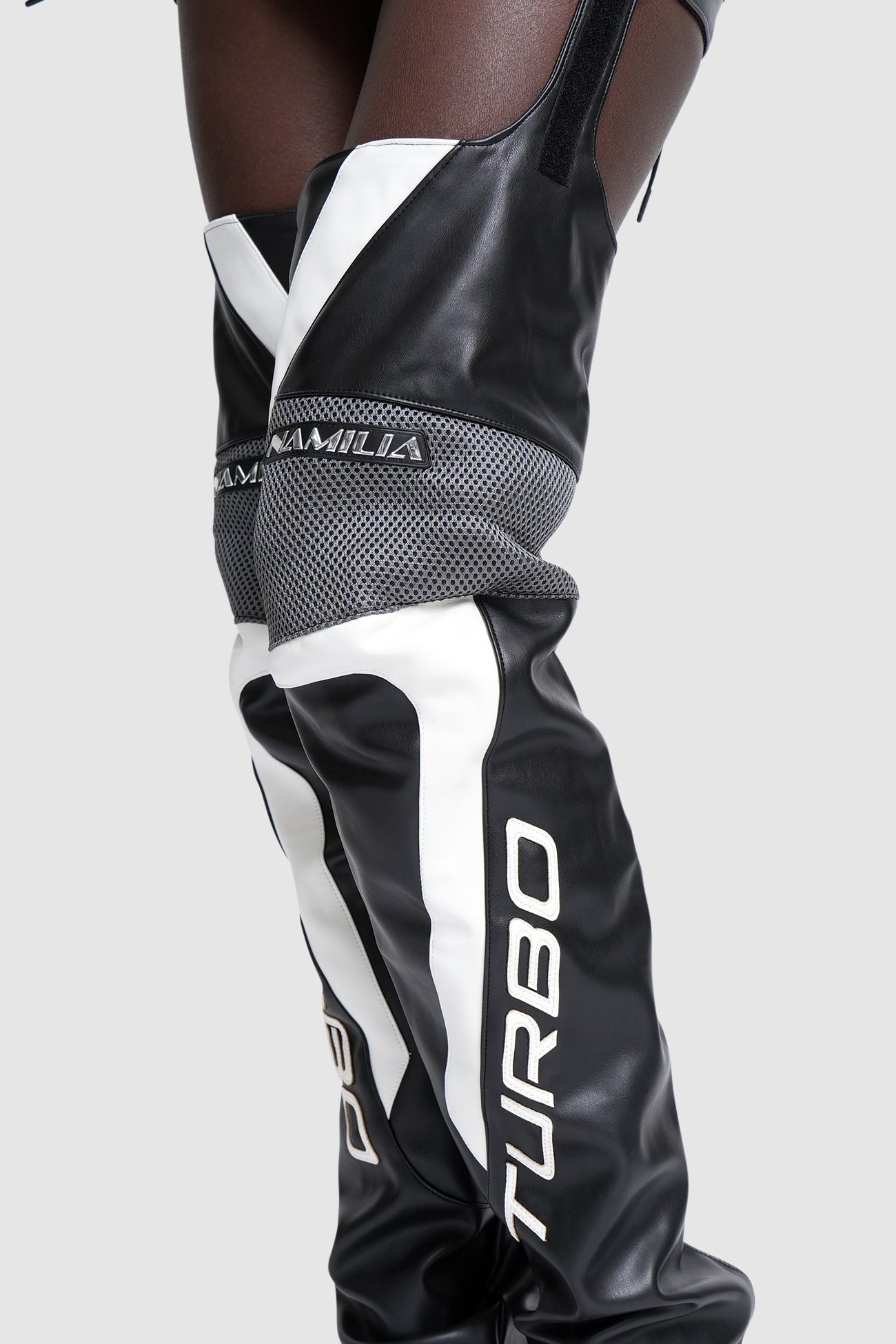 TURBO MOTO SKIRT WITH CHAPS