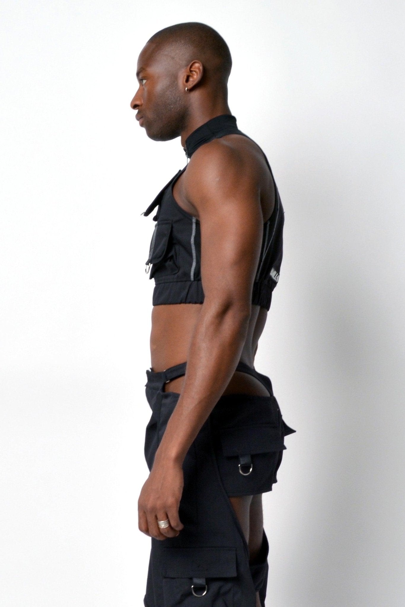 NAMILIA desert tactical vest top - XS, black