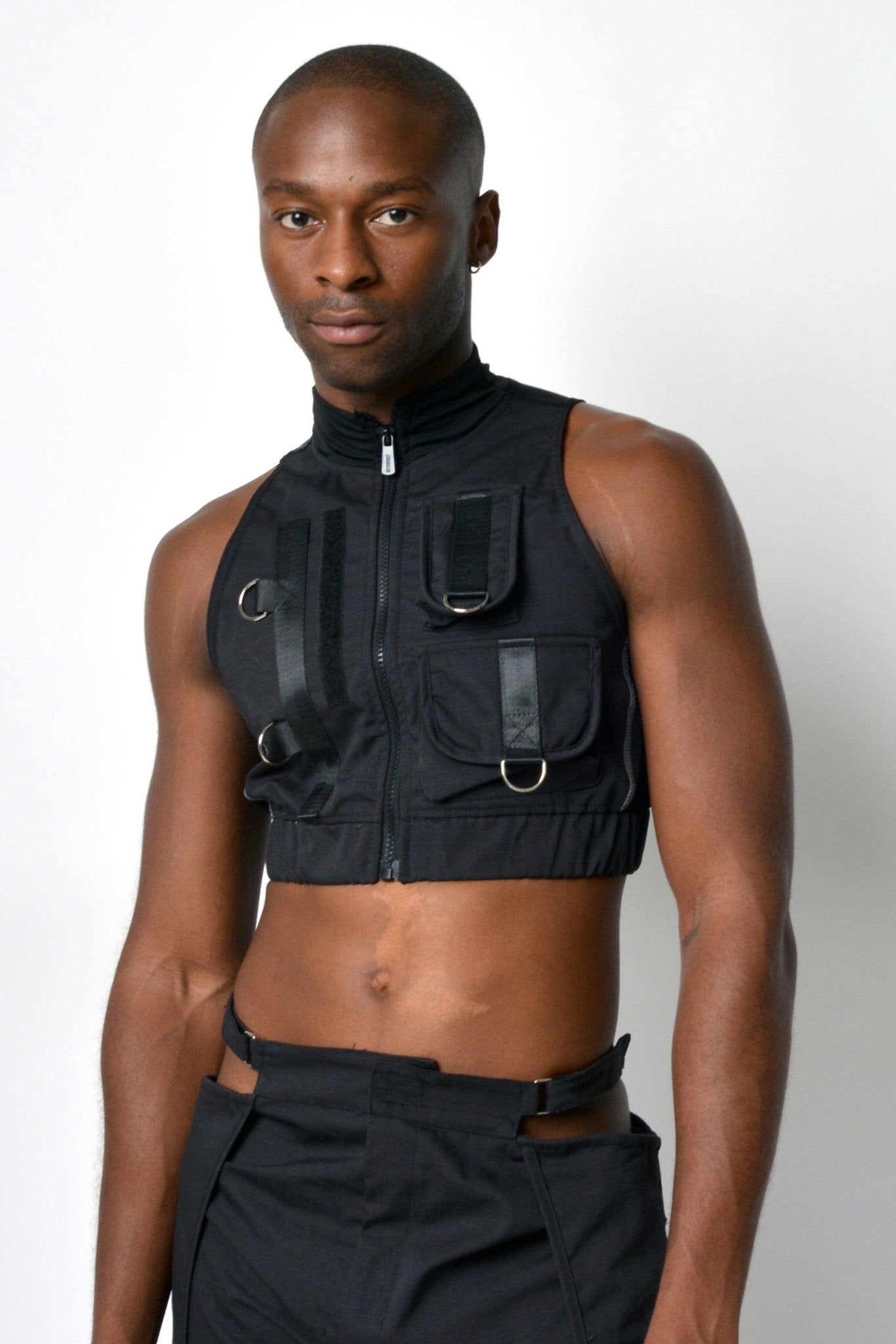 NAMILIA desert tactical vest top - XS, black