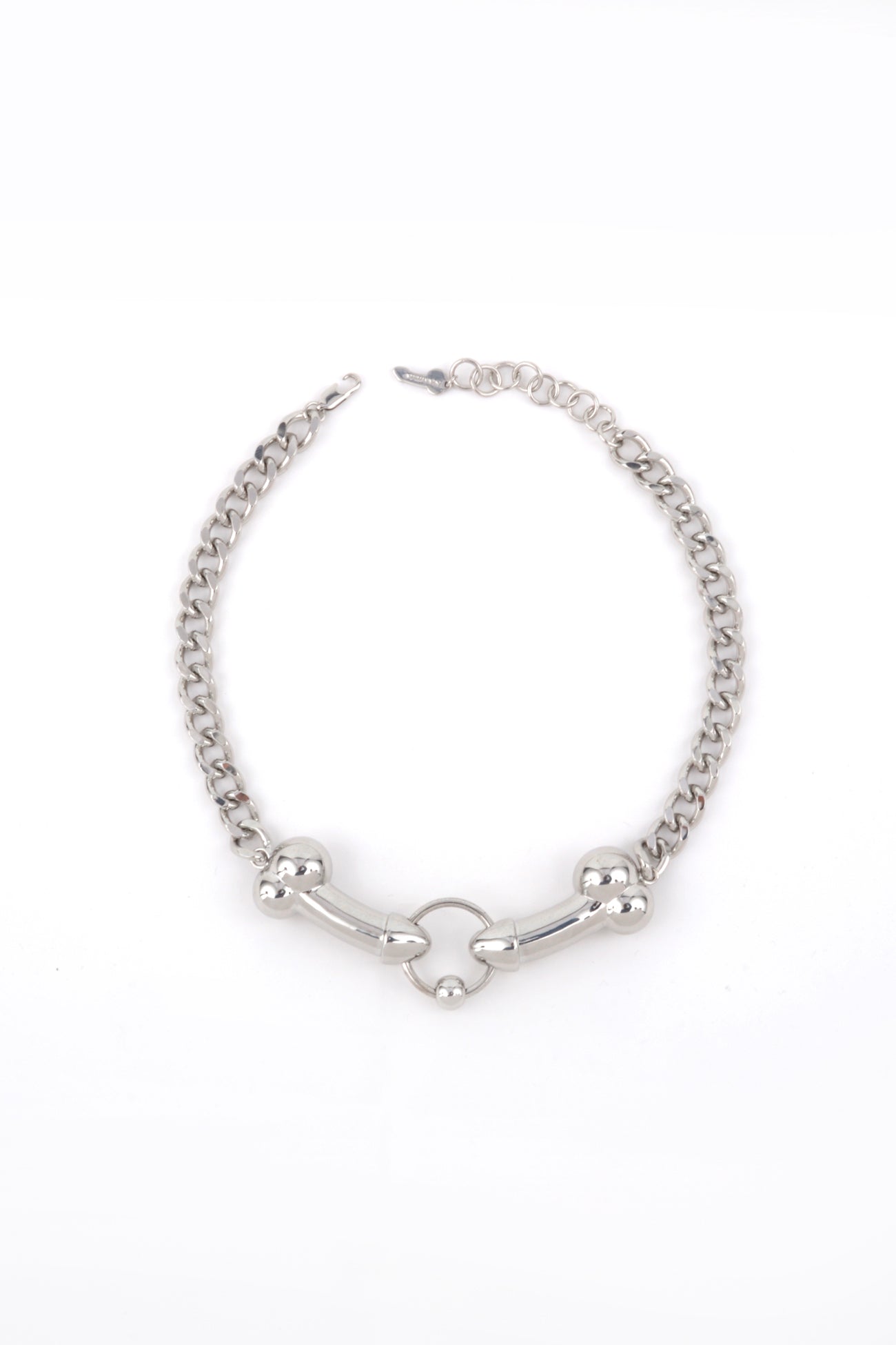 NAMILIA dick chain choker - silver,