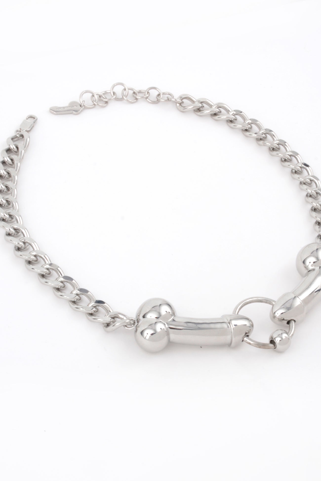 NAMILIA dick chain choker - silver,