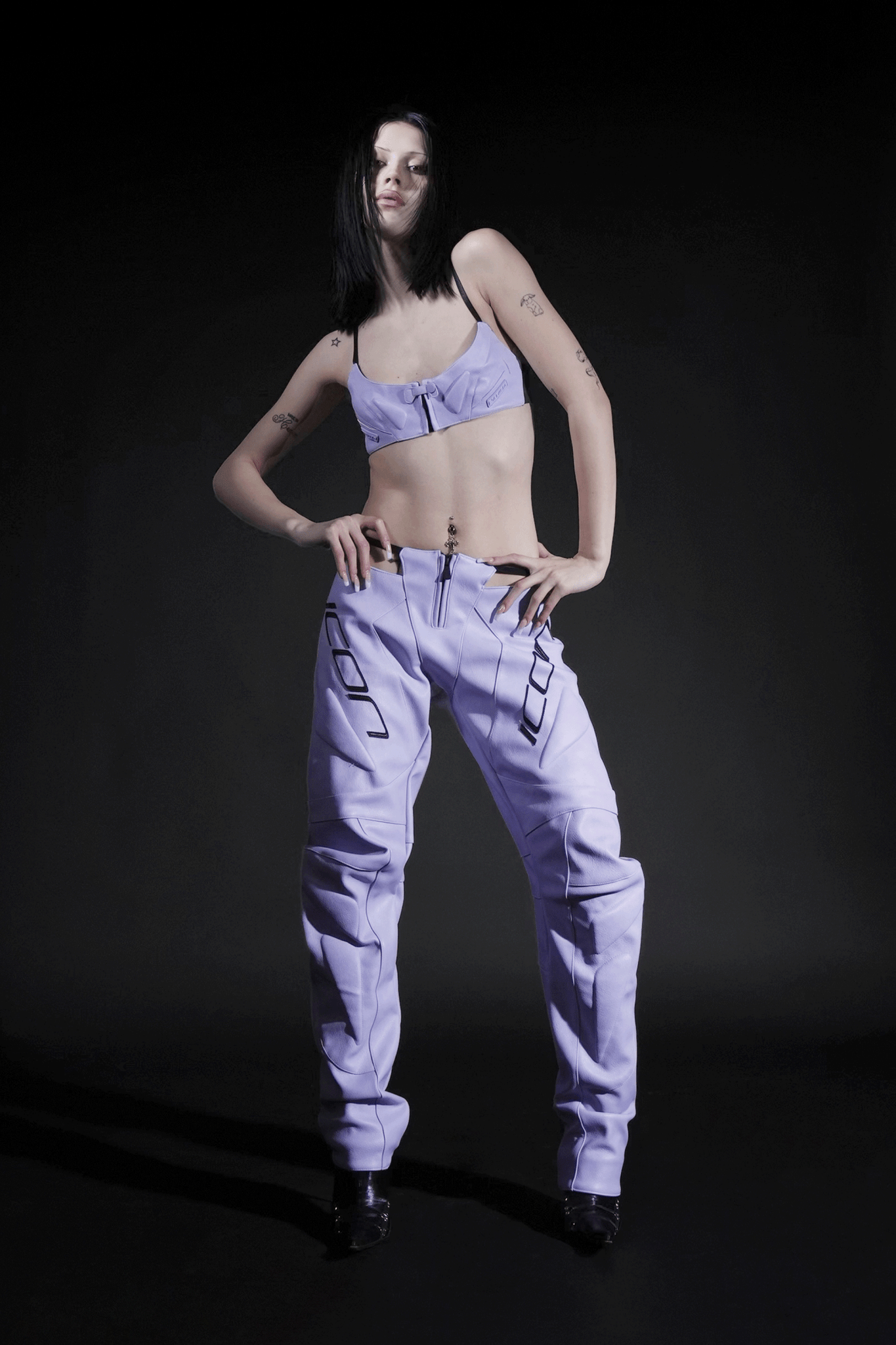 NAMILIA Icon Thong Pants - Purple, xs