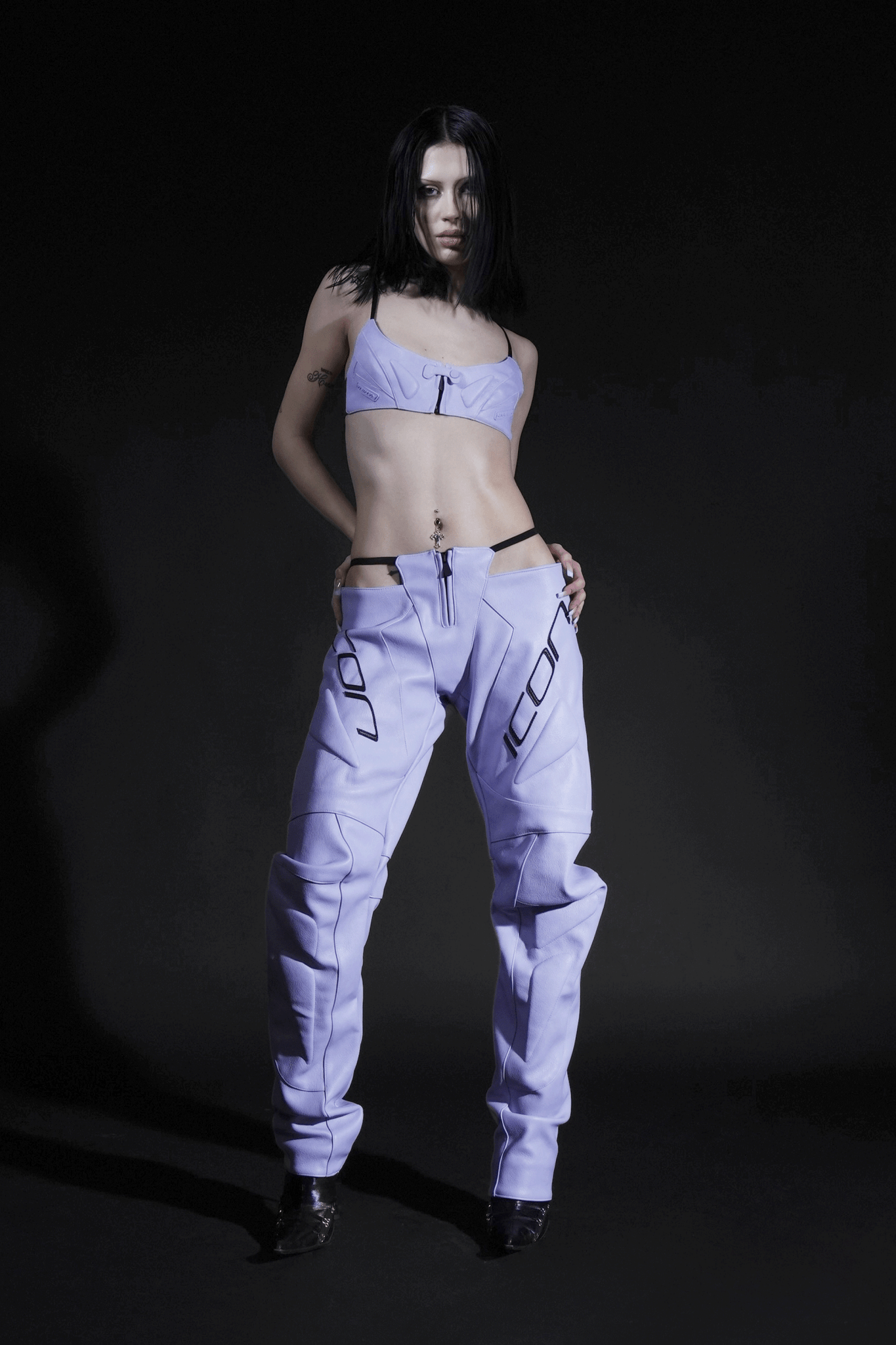 NAMILIA Icon Thong Pants - Purple, xs