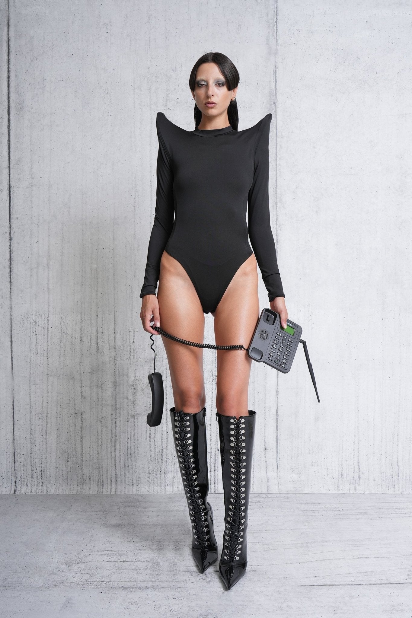 NAMILIA pagoda body - black, xs