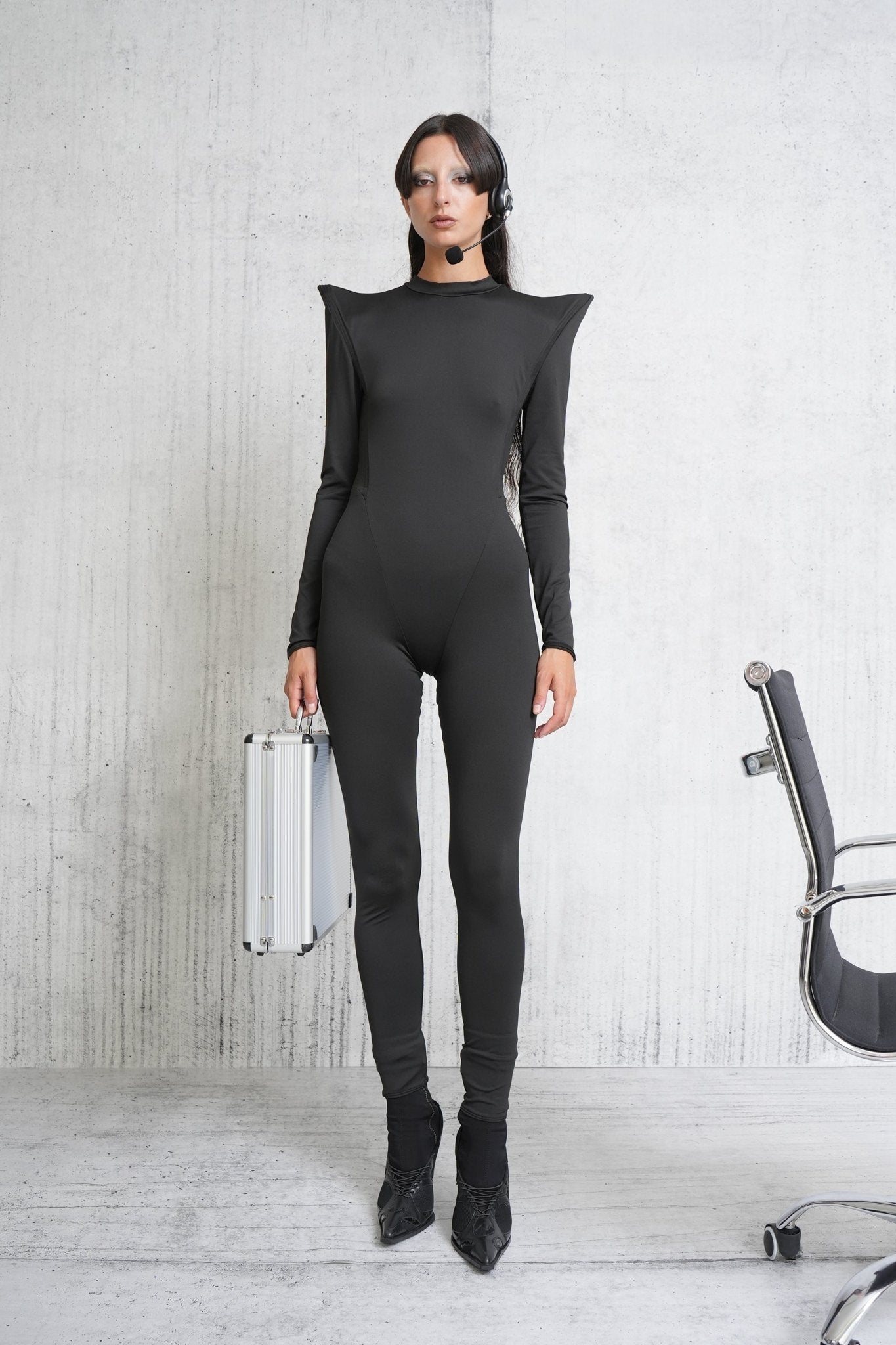NAMILIA pagoda full body - black, xs