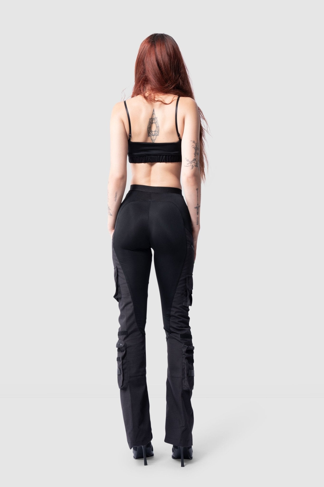 NAMILIA techno stretch cargo pants - XS, black