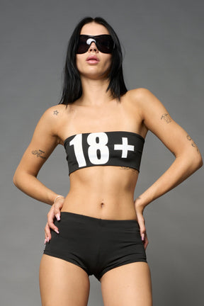 NAMILIA 18+ Tube Top - BLACK, xs