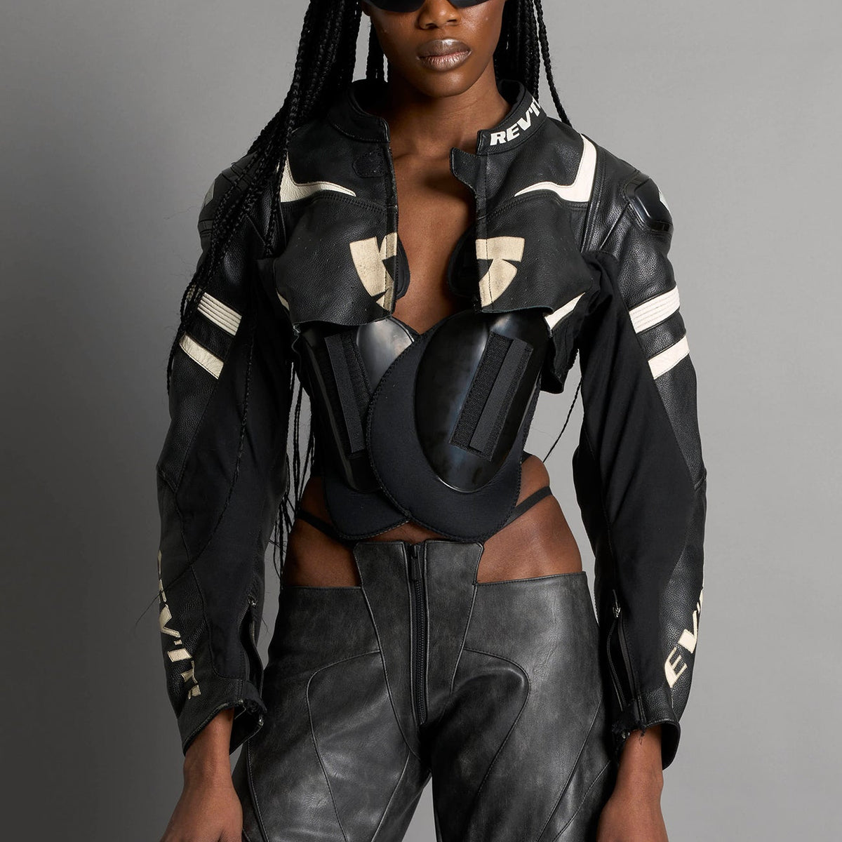 namilia レザージャケット NAMILIA ATELIER - CUSTOM CROP LEATHER JACKET