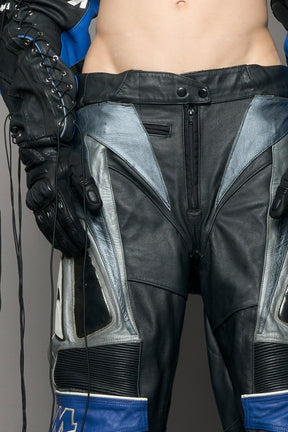 NAMILIA Atelier line - cyclone genuine leather moto pants - black, s