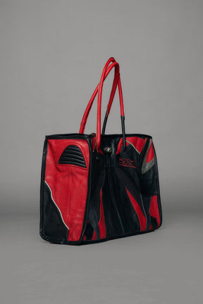 NAMILIA Atelier line - cyclone moto tote bag genuine leather - red, ONS
